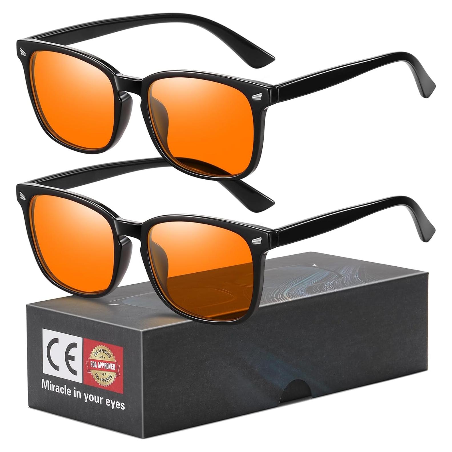Gafas de Juego Okany Anti Luz Azul UV400 Ámbar