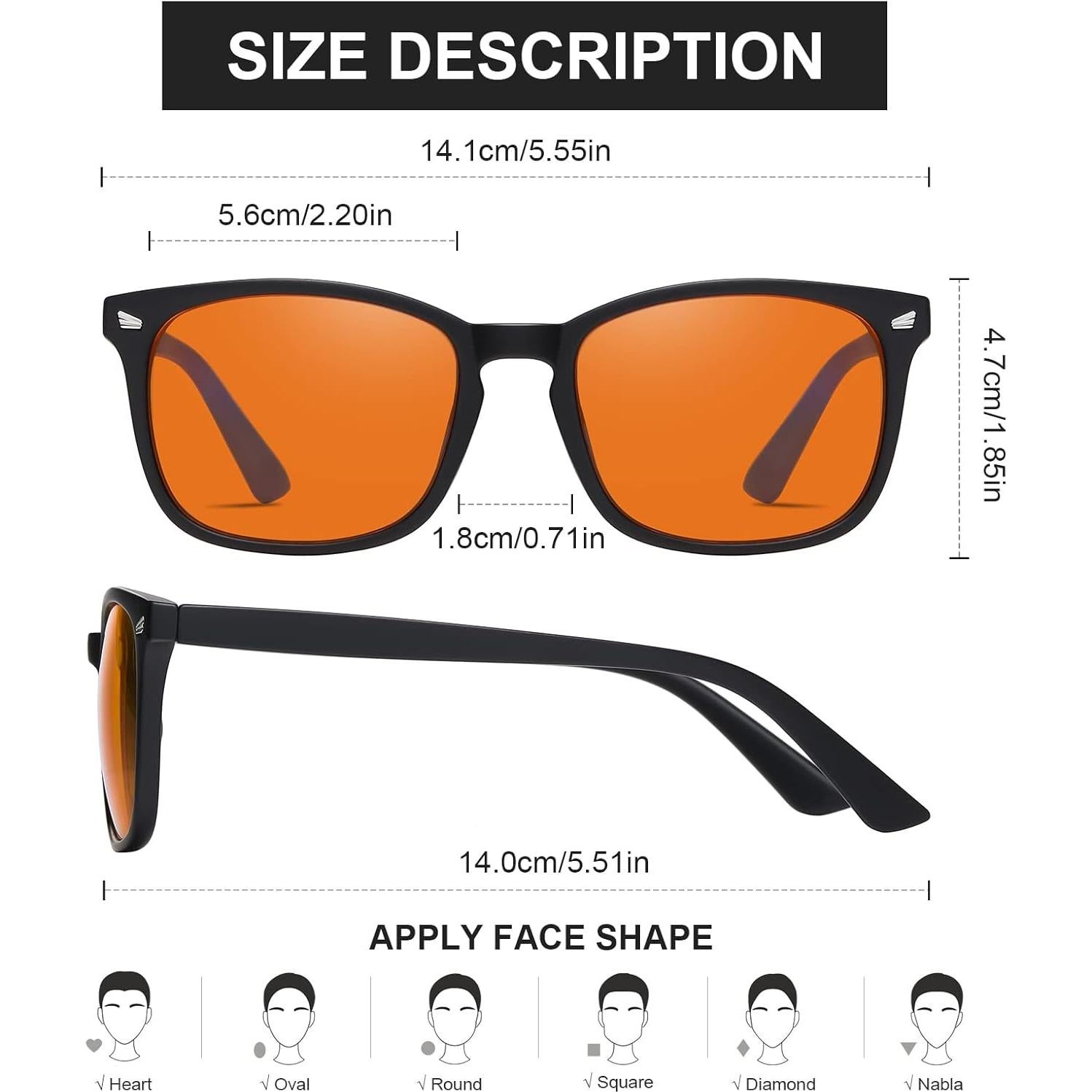 Gafas de Juego Okany Anti Luz Azul UV400 Ámbar