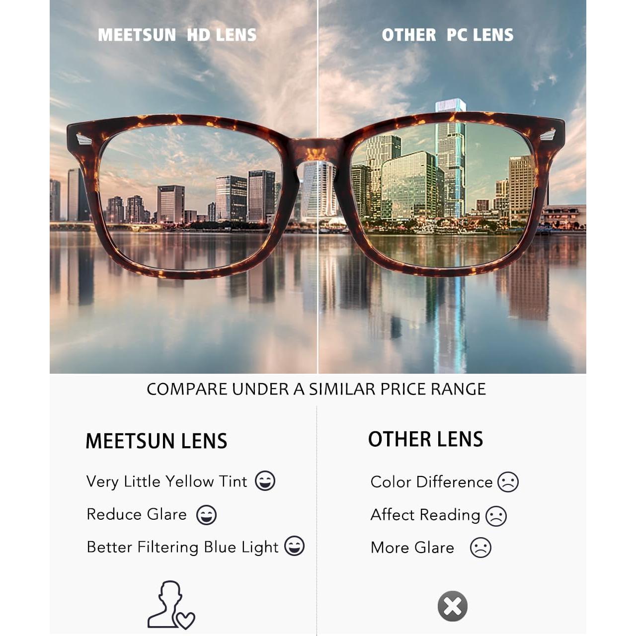 Gafas Bloqueadoras de Luz Azul MEETSUN UV400 3-Pack