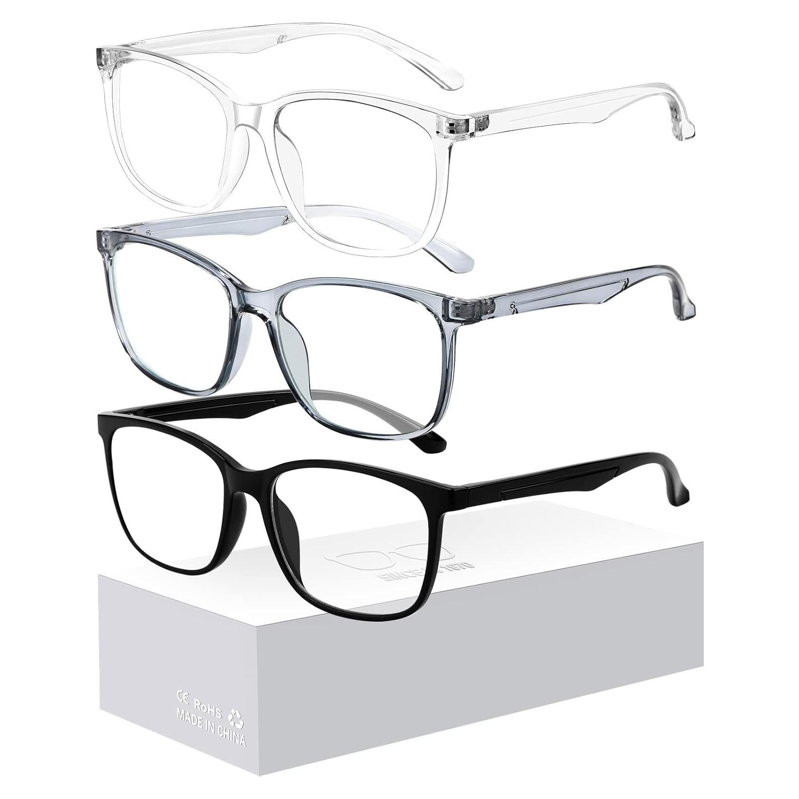 Gafas bloqueadoras luz azul - 3 Paquetes Unisex - Anti-fatiga