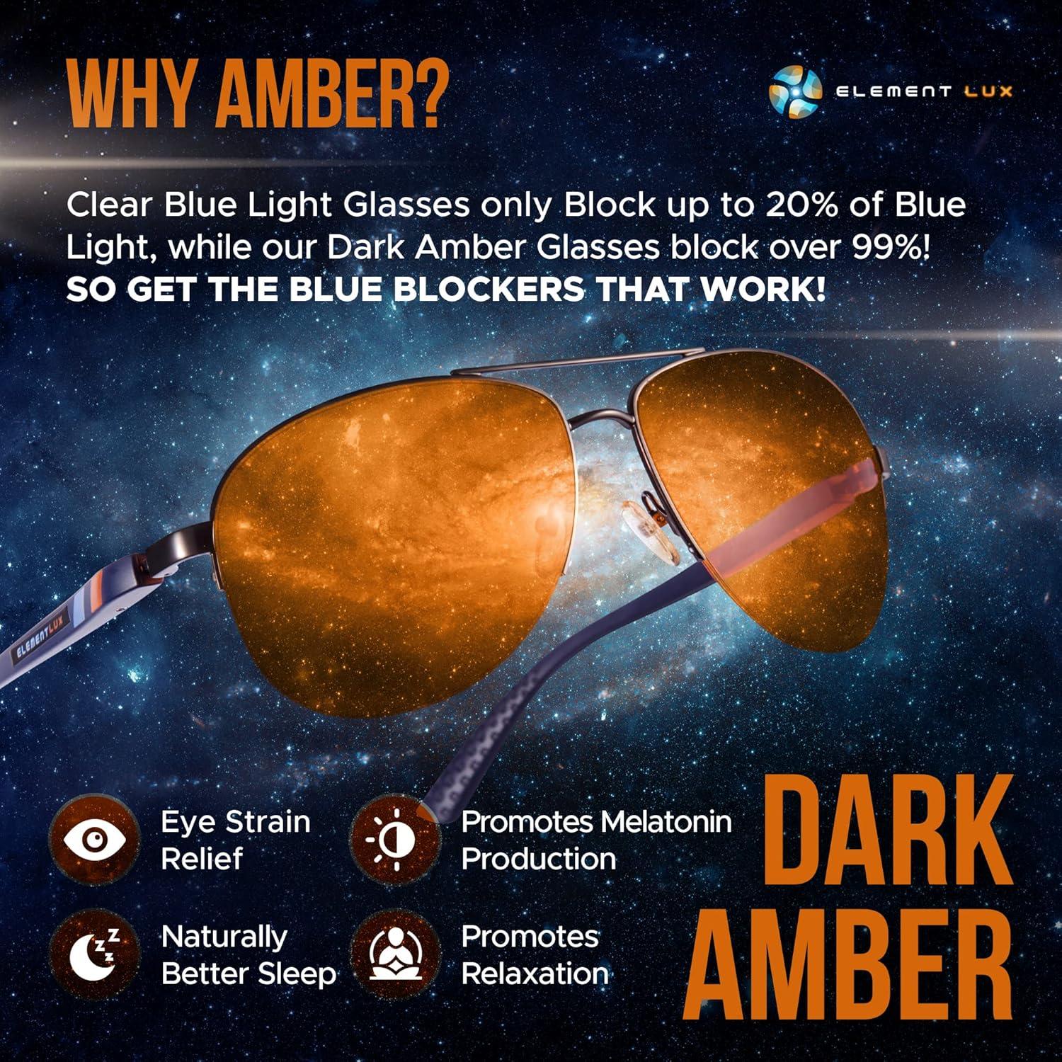 Gafas bloqueadoras luz azul Element LUX ámbar 99% UV400