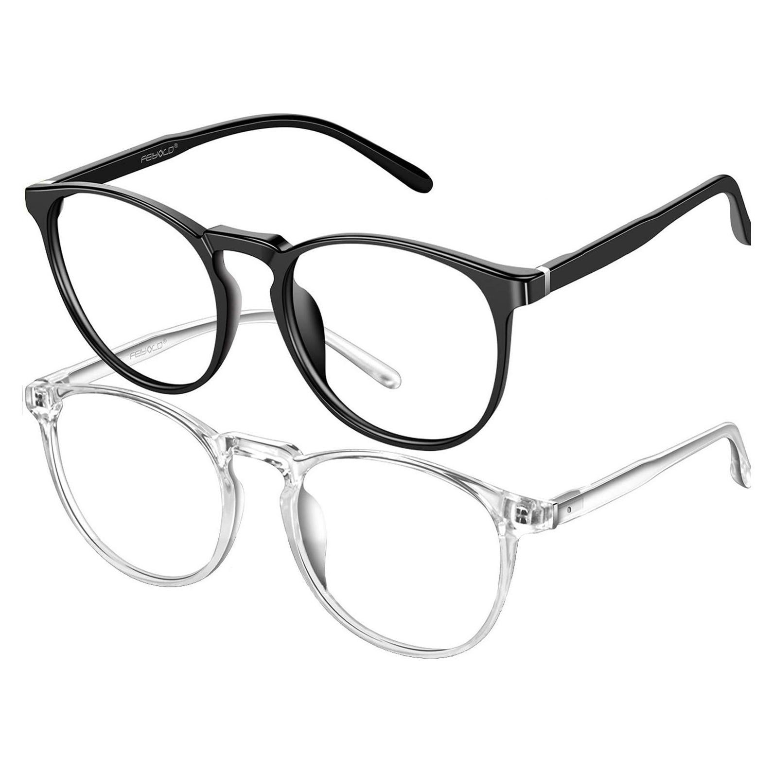 Gafas bloqueadoras luz azul FEIYOLD unisex 2 paquetes