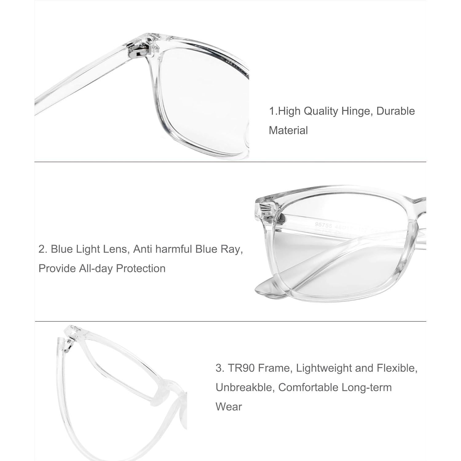 Gafas HYCREDI para Niños, Bloqueo Luz Azul, Anti Fatiga