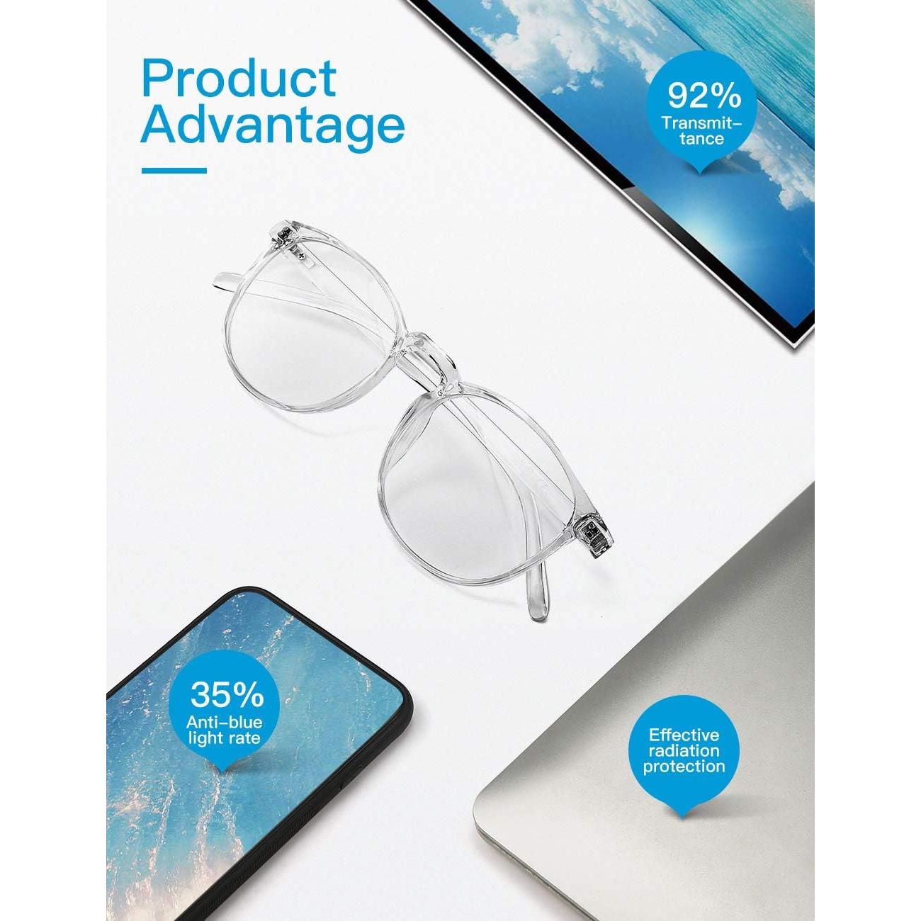 Gafas bloqueadoras luz azul CNLO, UV400, montura ligera