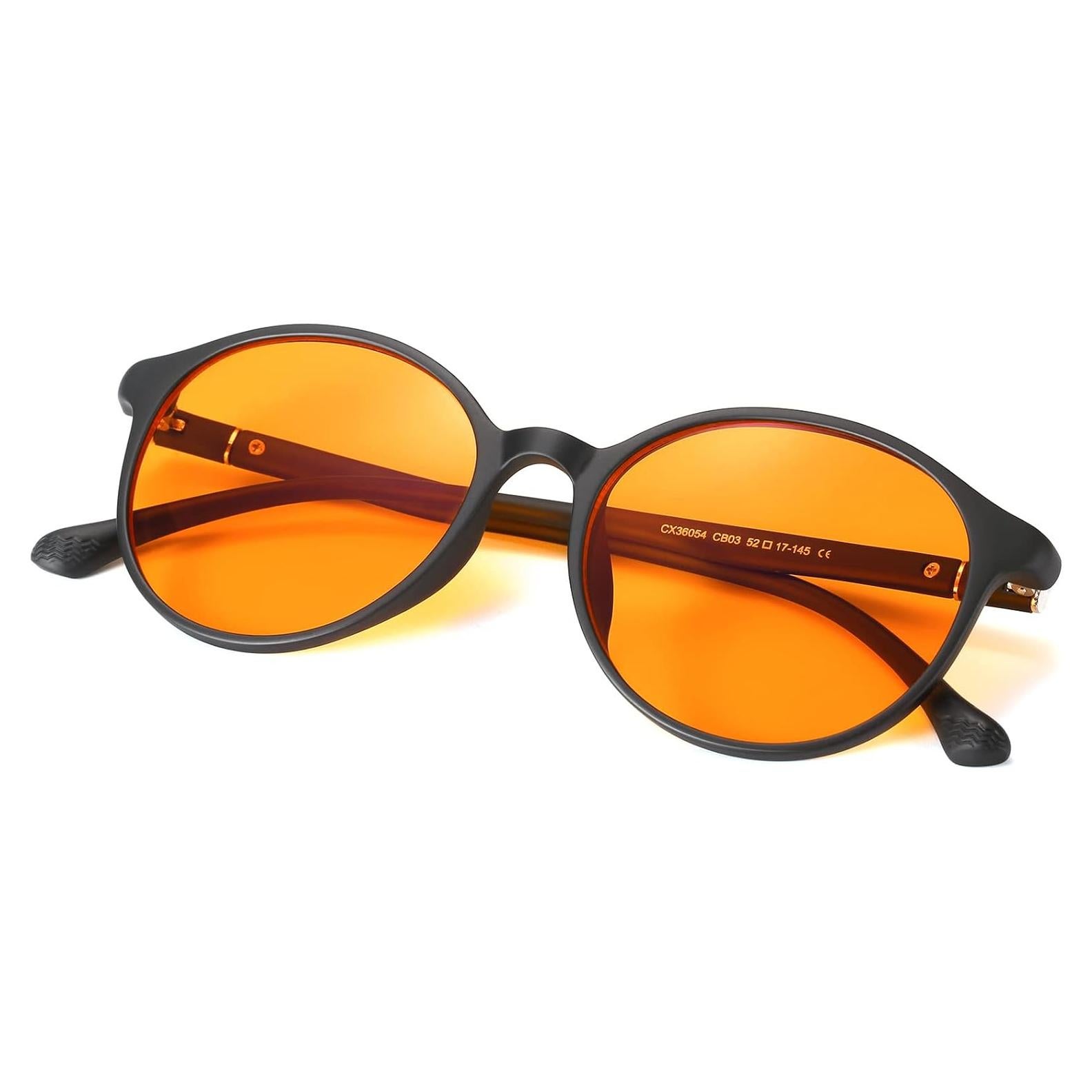 Gafas LIKSMU Bloqueo Luz Azul 99.99% Lente Naranja