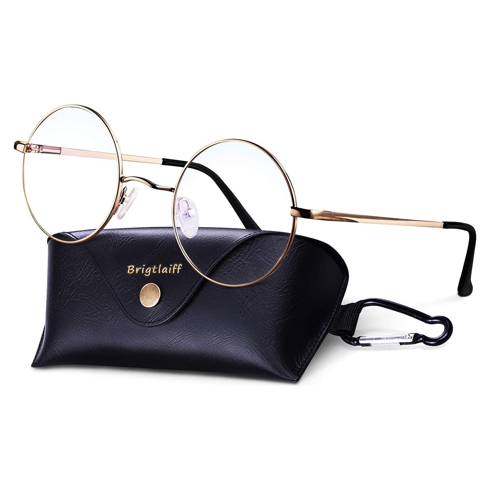 Gafas Redondas Brigtlaiff Anti Luz Azul Unisex Metal