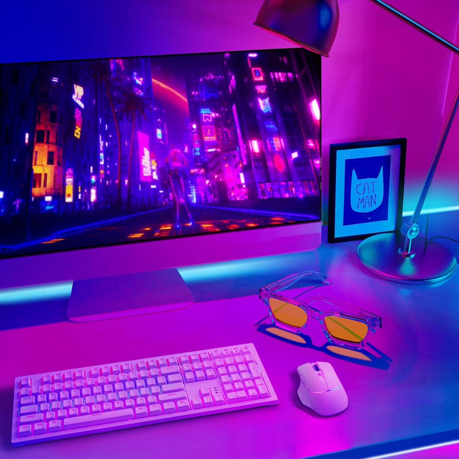 Gafas Gamer VISOONE Filtro Luz Azul Anti-Fatiga Transparente