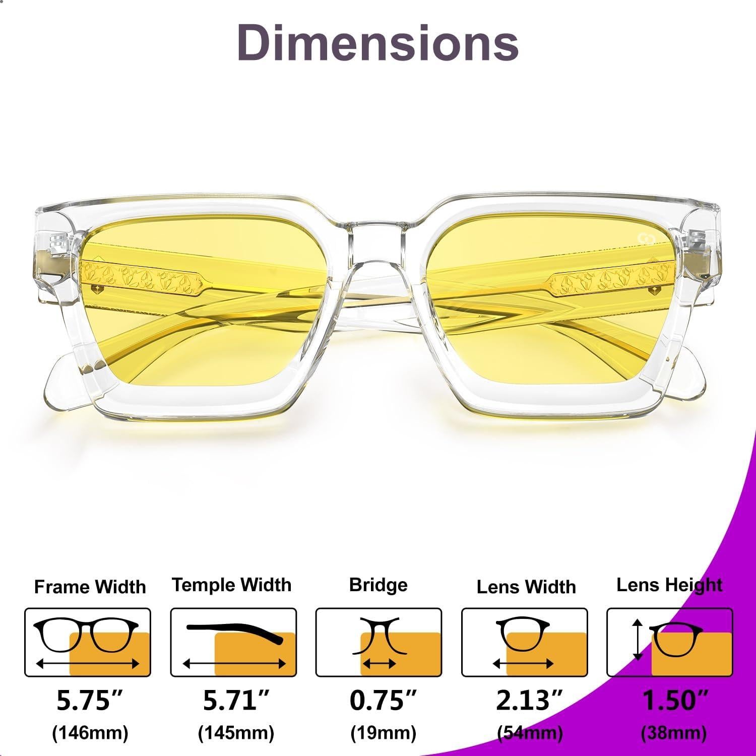 Gafas Gamer VISOONE Filtro Luz Azul Anti-Fatiga Transparente