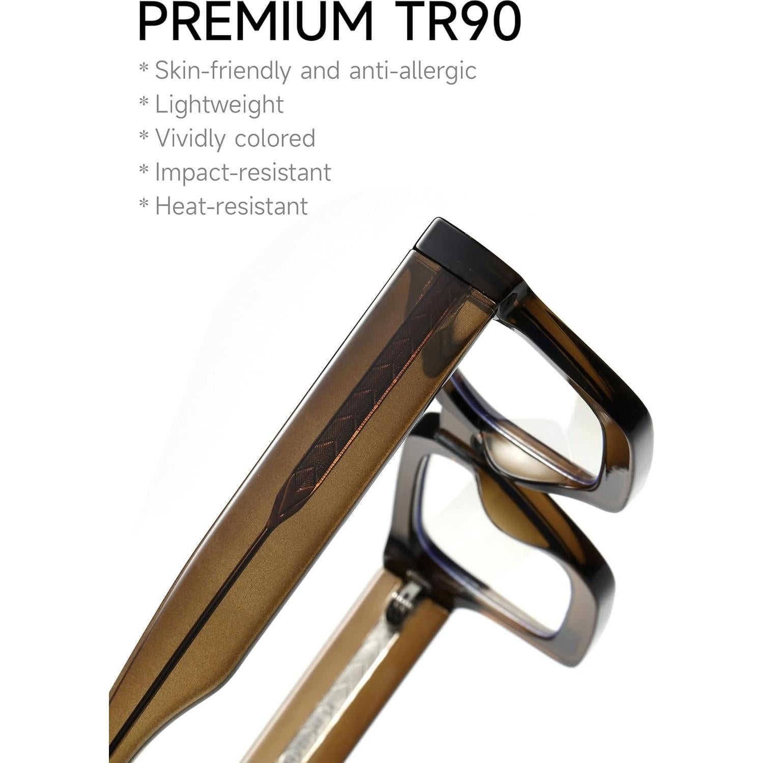 Gafas Anti Luz Azul TR90 Marrón Toffee para Pantalla