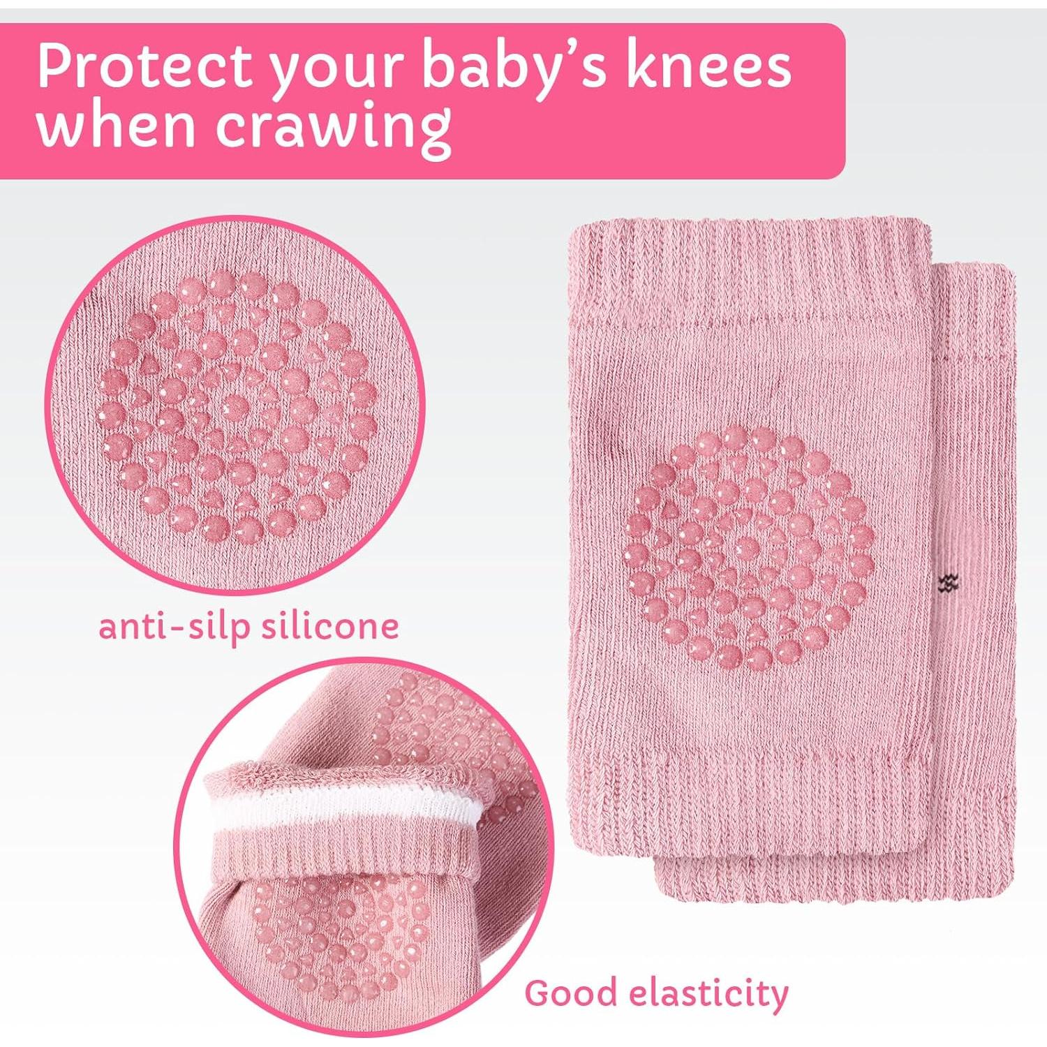 Geyoga Casco de Seguridad Bebé + Rodilleras Ajustables