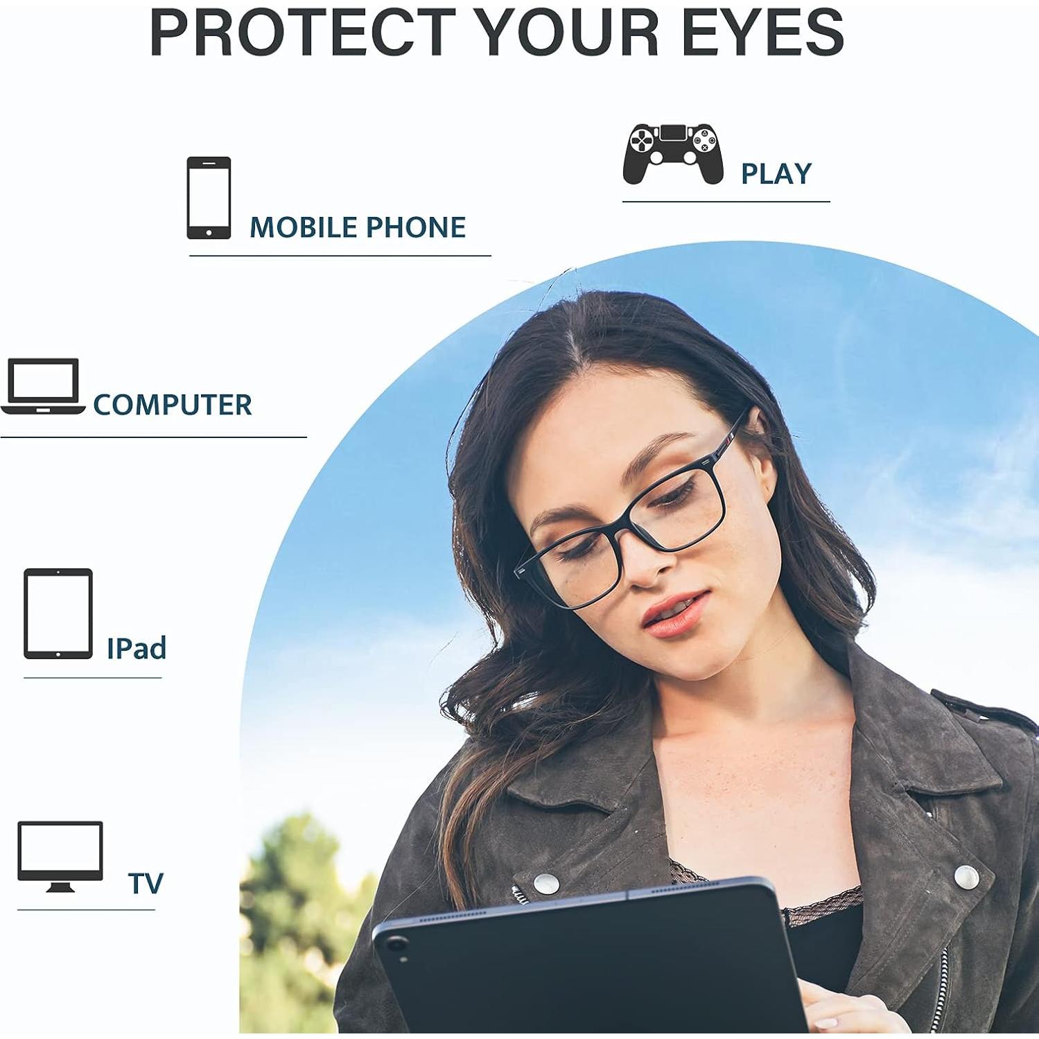 Gafas Cyxus bloqueo luz azul TR90 unisex anti-fatiga ocular