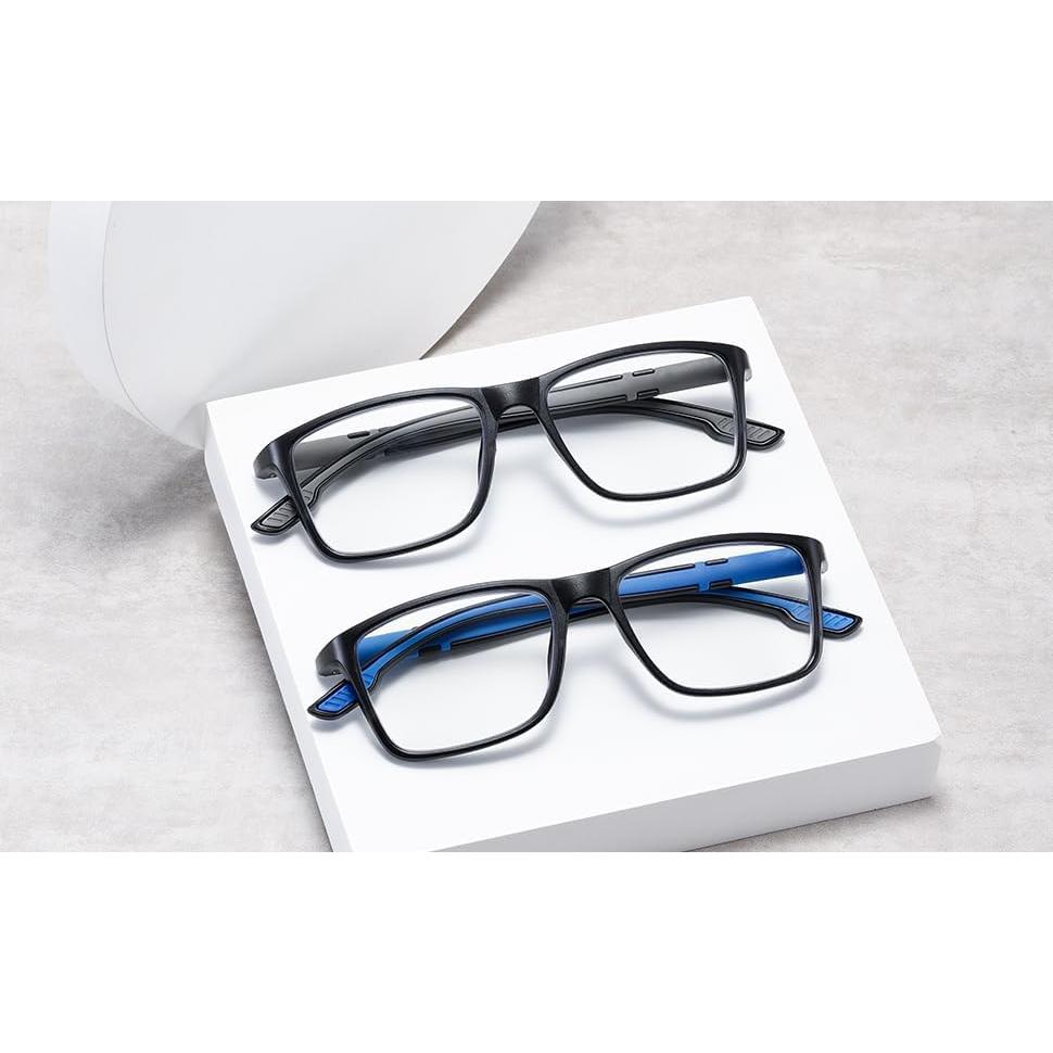 Gafas de lectura Viseng 2-pack azul y gris 1.5 dioptrías