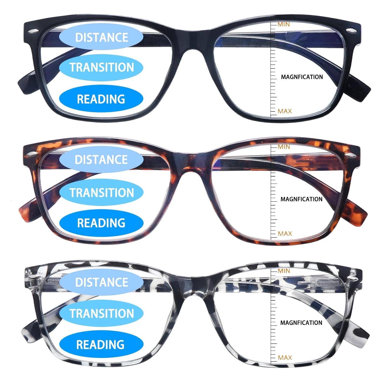 Gafas de Lectura Progresivas VIDEBLA 3 Paquete Multifocales