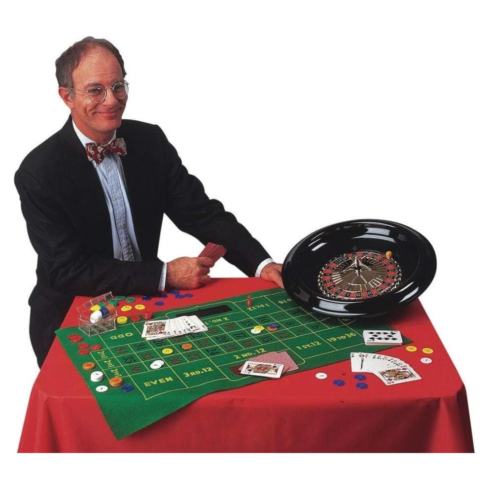 Juego de Ruleta y Blackjack CHH 16" con Fichas y Cartas