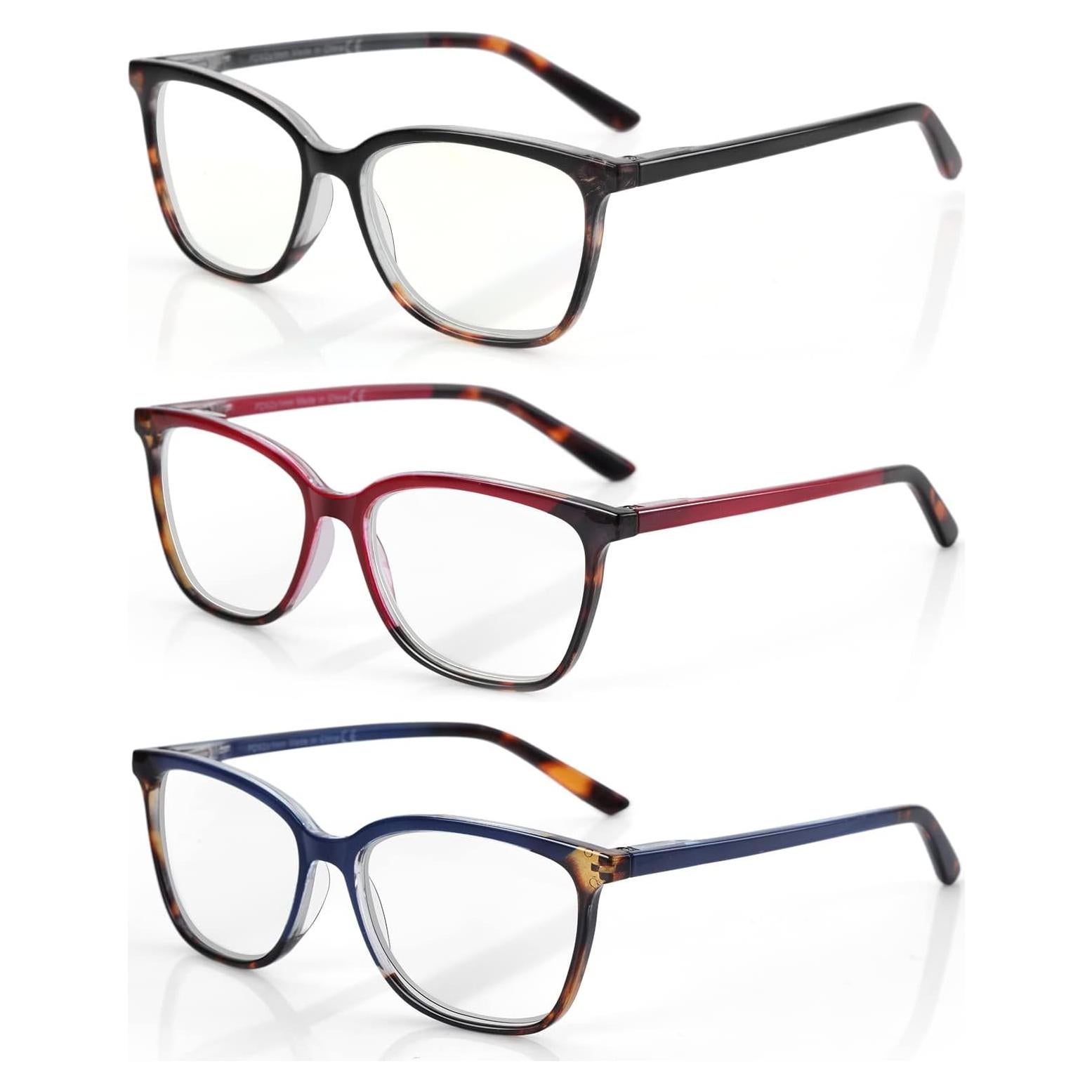 Gafas de lectura BLUEMOKY 3 pack con bloqueo luz azul