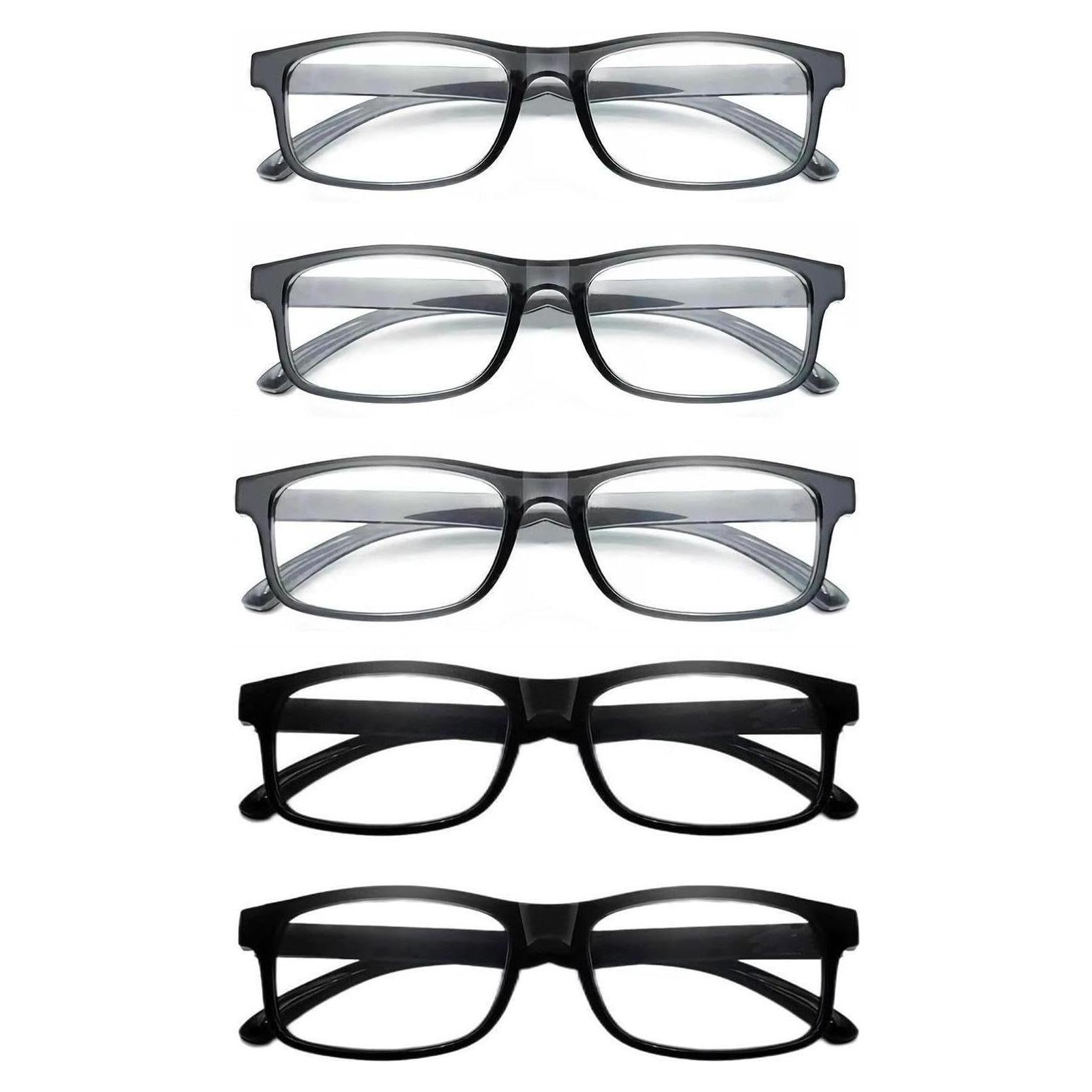 Paquete de 5 Gafas de Lectura CVVTSPE Anti-Luz Azul