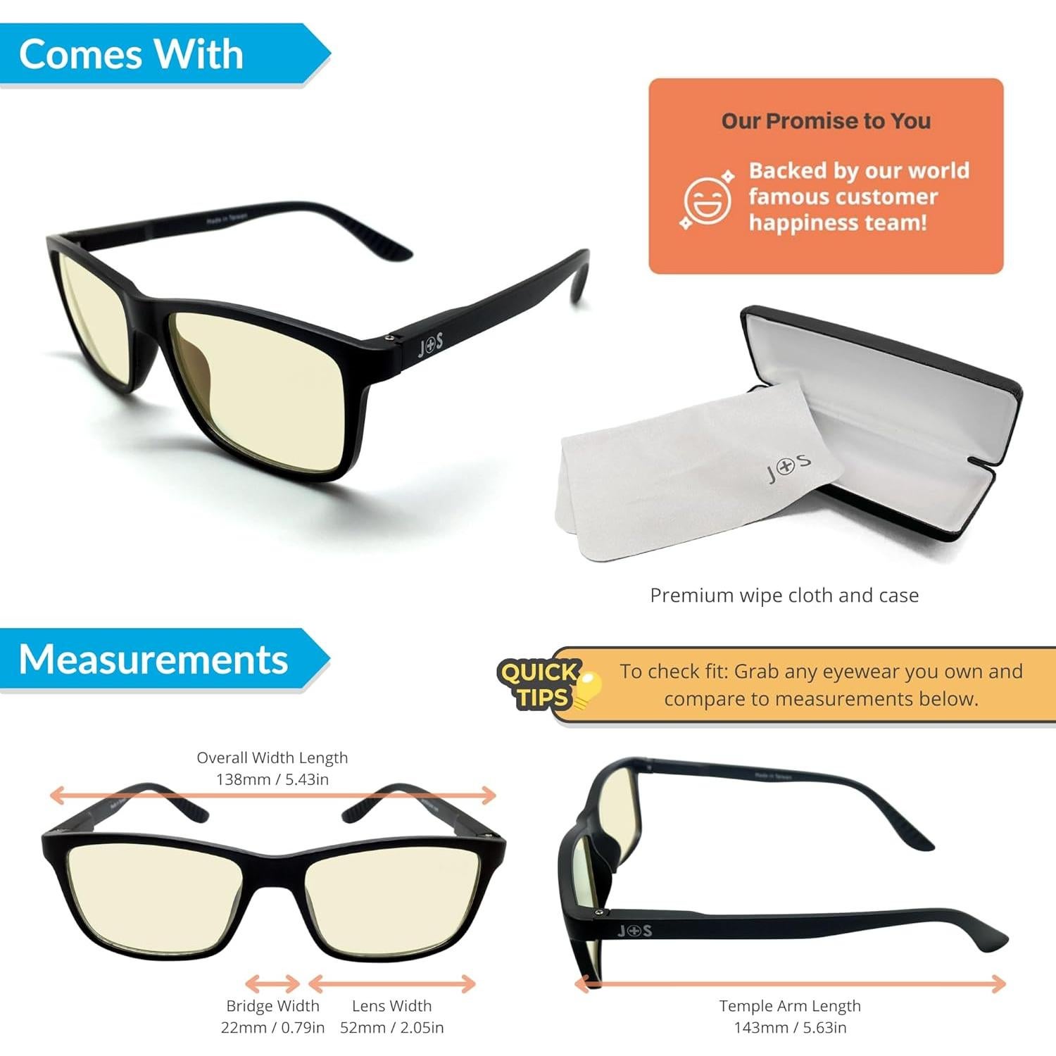 Gafas de lectura J+S Haka 2.0x con bloqueo luz azul