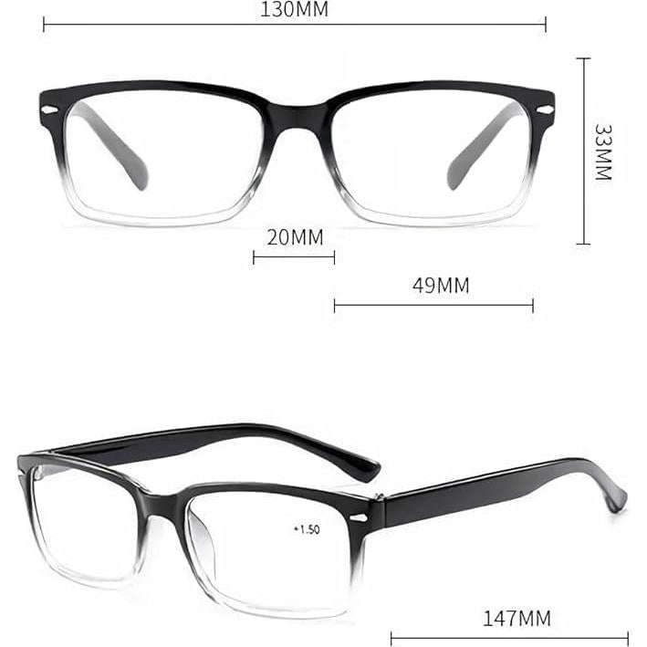 Paquete 3 Gafas de Lectura CVVTSPE Anti-Luz Azul Unisex