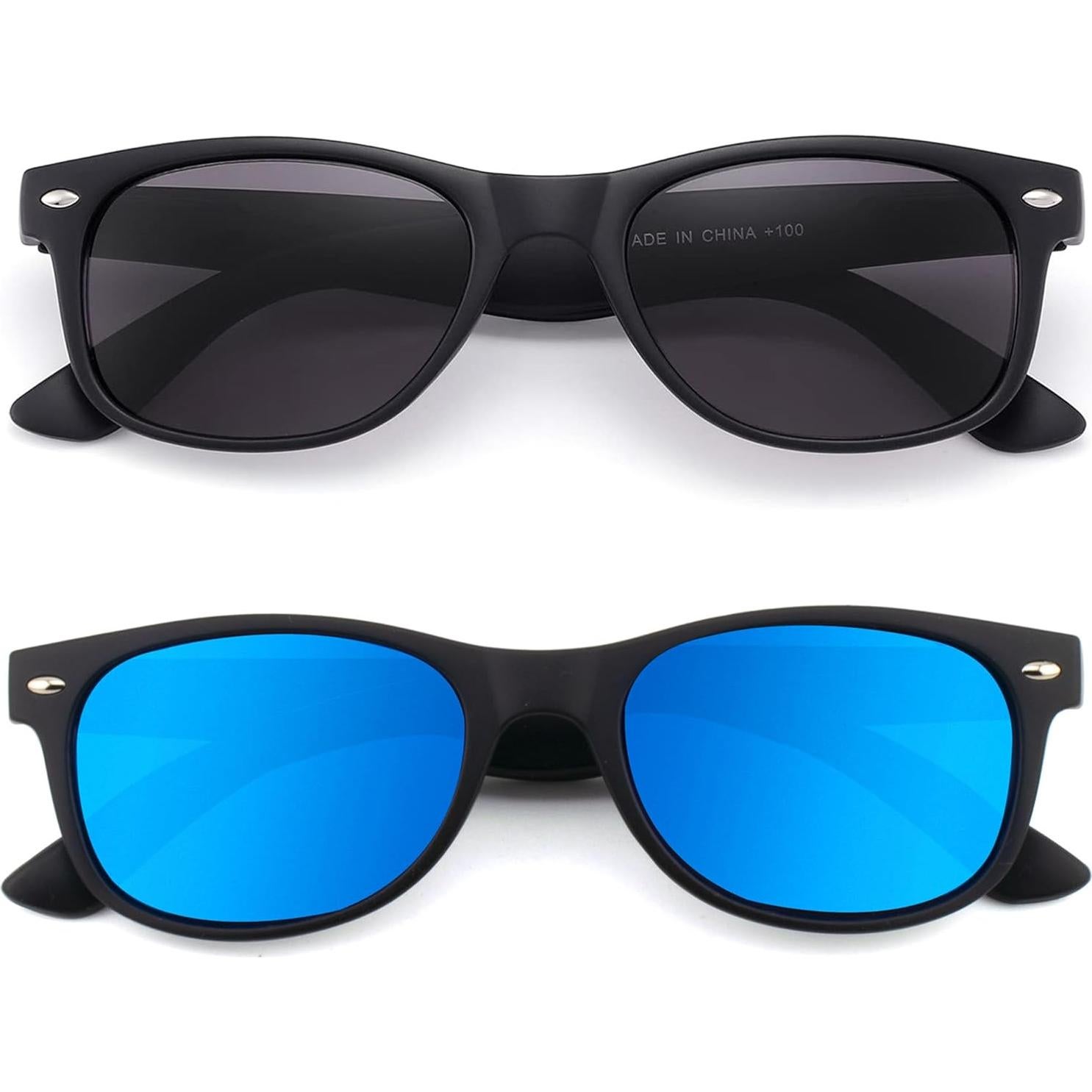 Gafas de Sol Lectoras 2 Pack Unisex 1.5x UV Protección