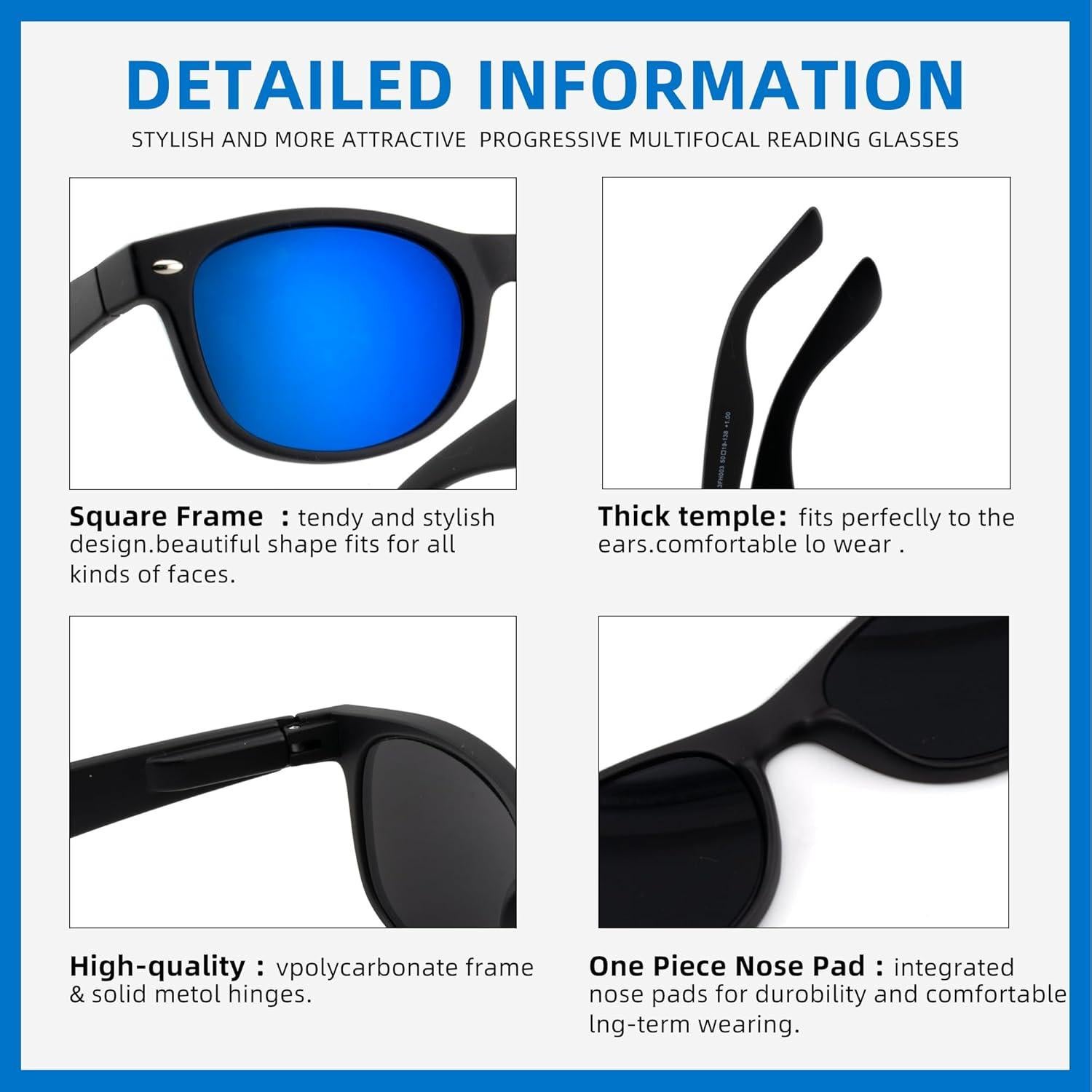 Gafas de Sol Lectoras 2 Pack Unisex 1.5x UV Protección