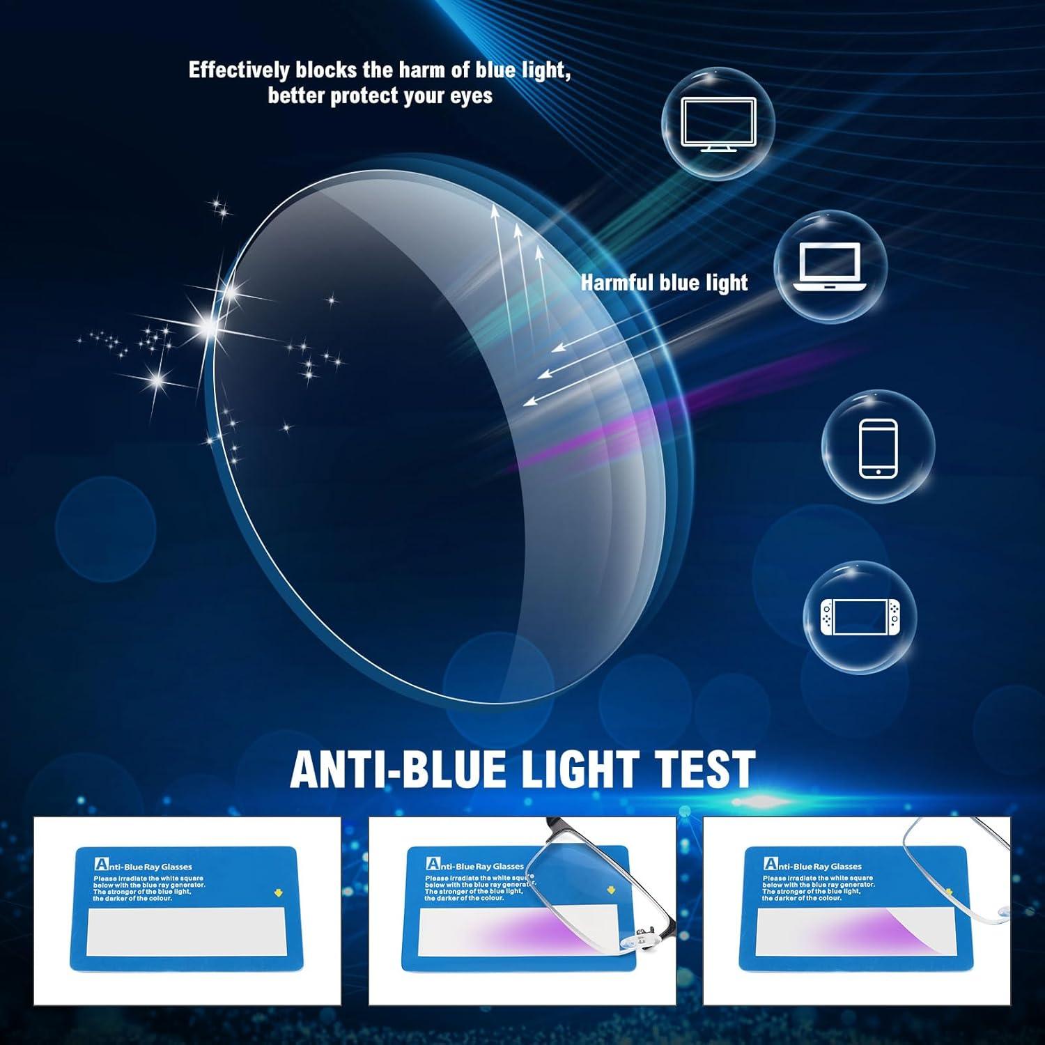 Gafas de Lectura MEETSUN 5Pack Bloqueo Luz Azul 1.75x