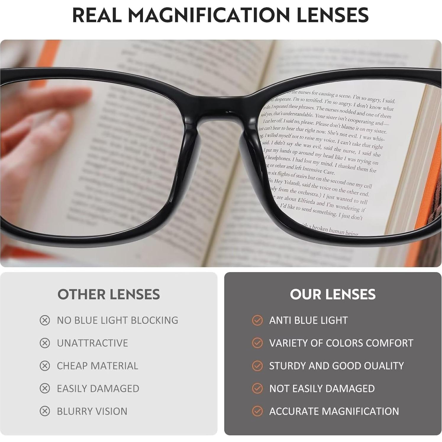 Gafas de lectura ligeras UV400 para hombres y mujeres