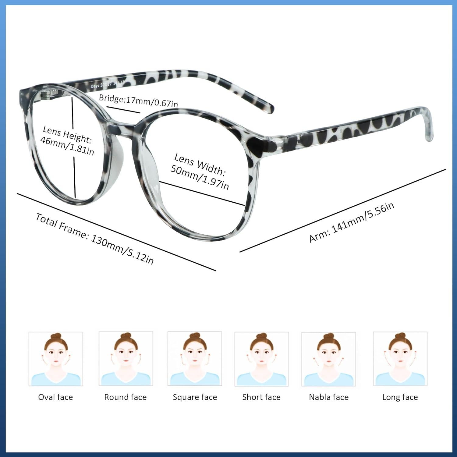 Gafas Anti Luz Azul VisionGlobal Leopardo +2.00 Aumento