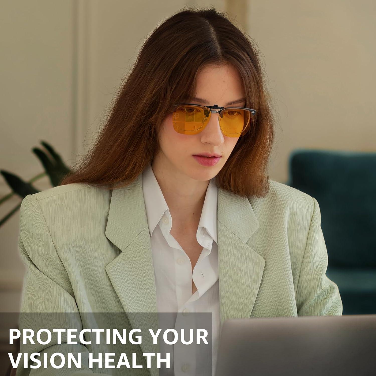 Gafas Clip On Trysee TS103 Bloqueo Luz Azul 56mm