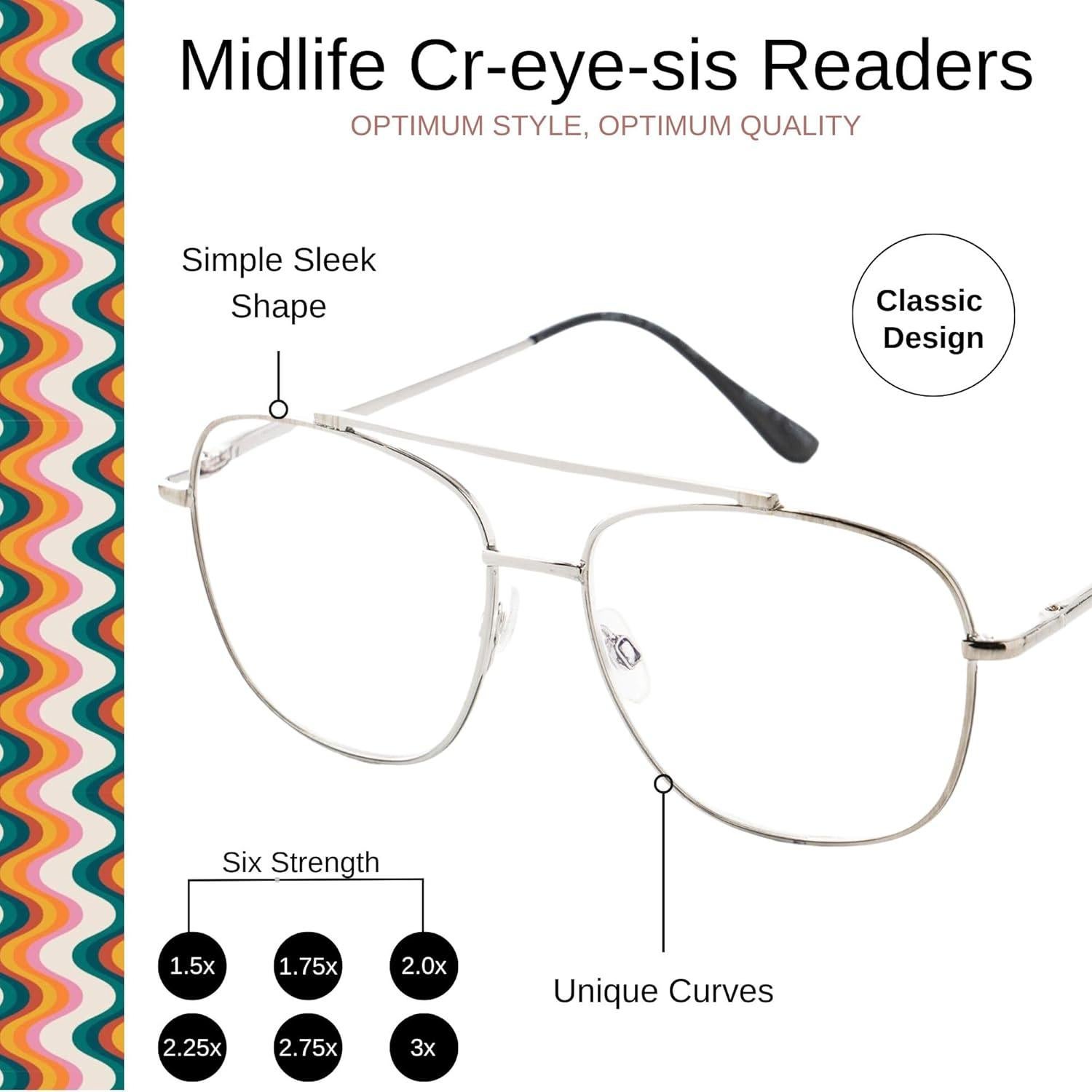 Gafas de Lectura con Filtro Luz Azul Marca X - Aumento 2.5x