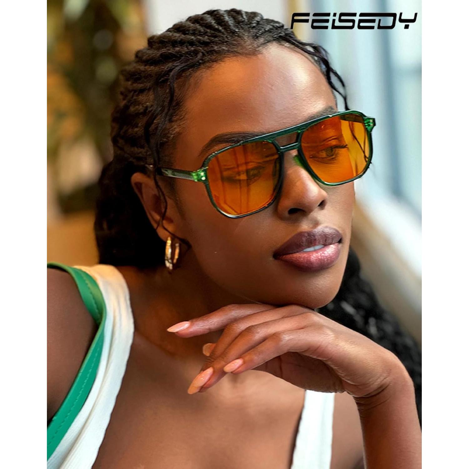 Gafas Anti Luz Azul FEISEDY G2835 Verde Transparente