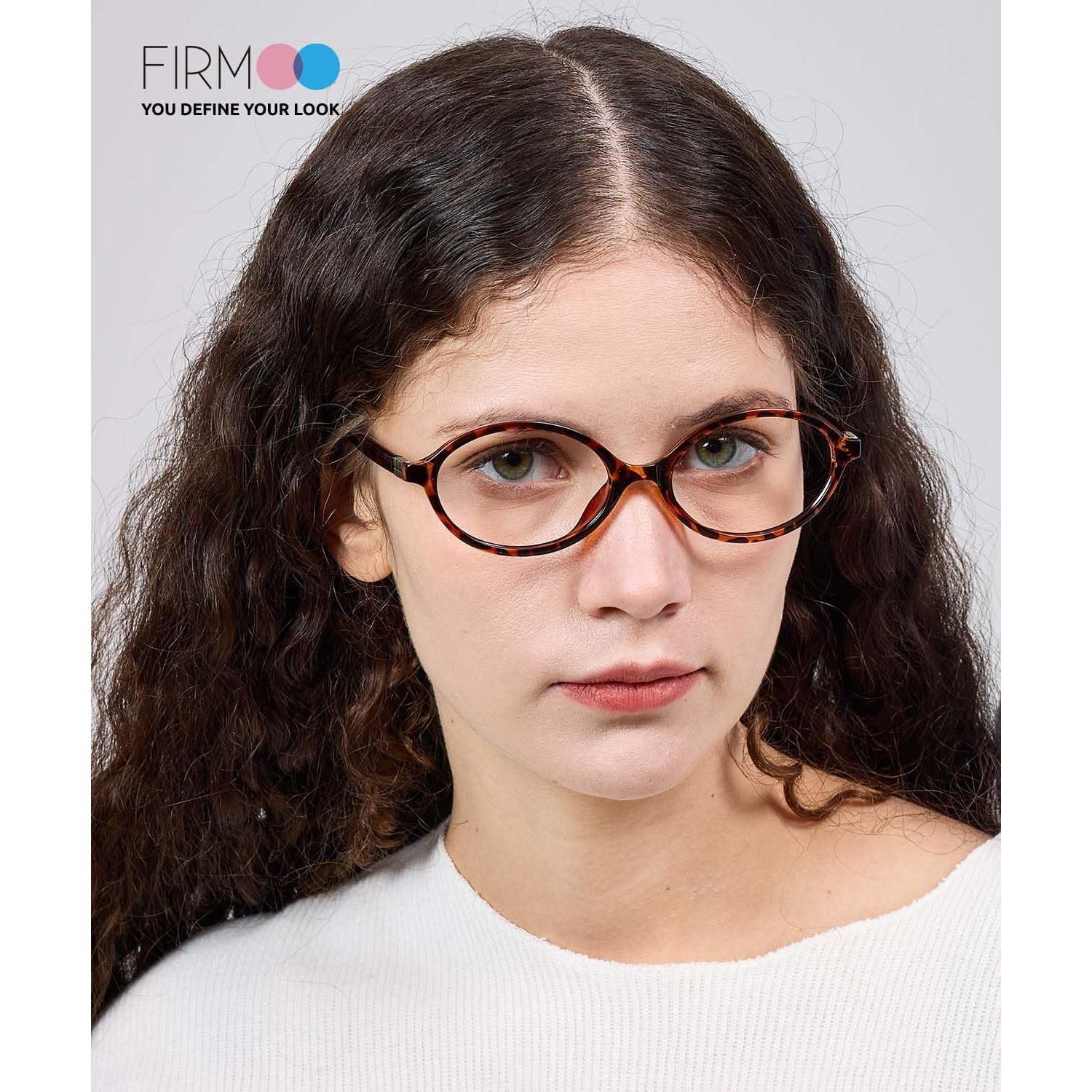 Gafas de luz azul Firmoo para mujer estilo retro carey