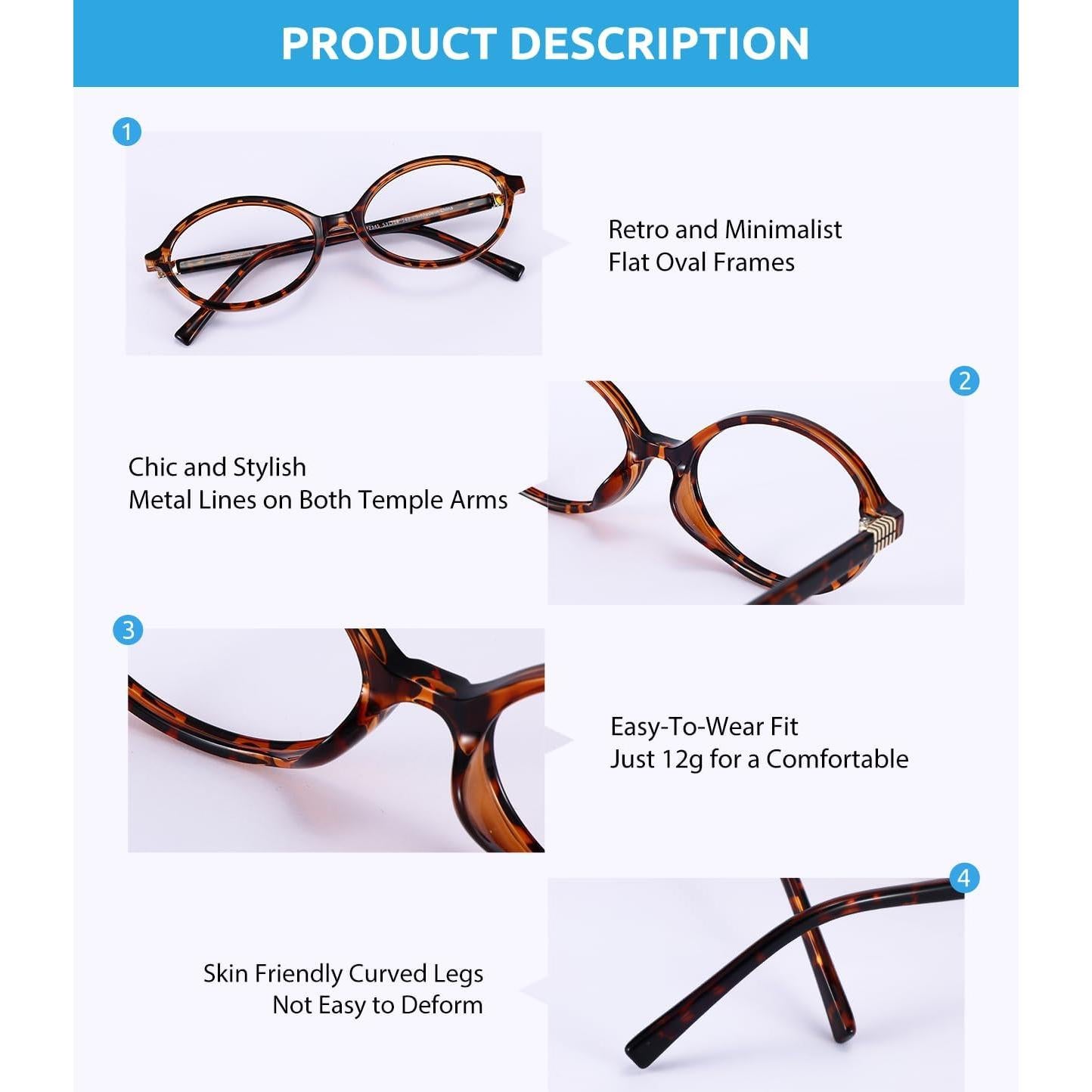 Gafas de luz azul Firmoo para mujer estilo retro carey