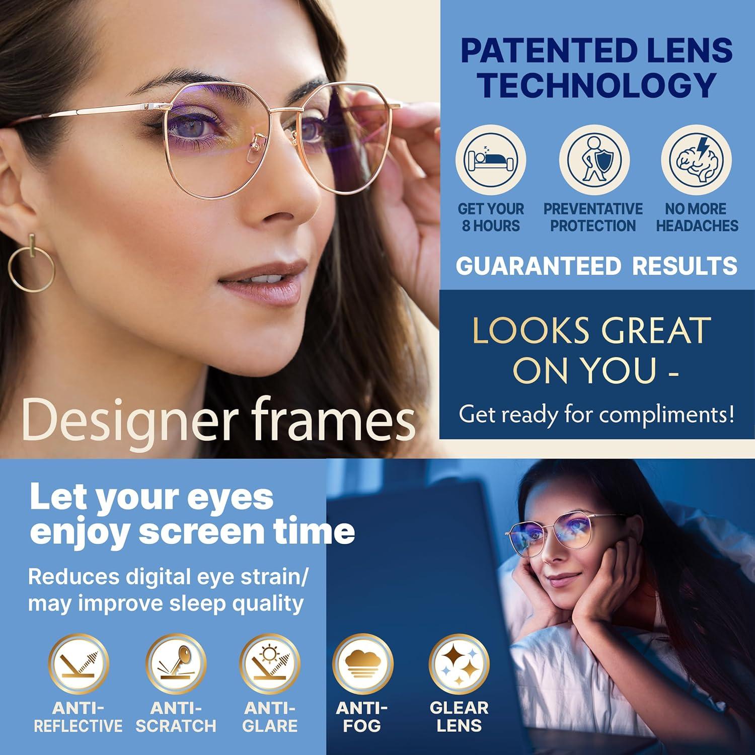 Gafas Prospek Era Antirreflejo para Luz Azul - Titanio