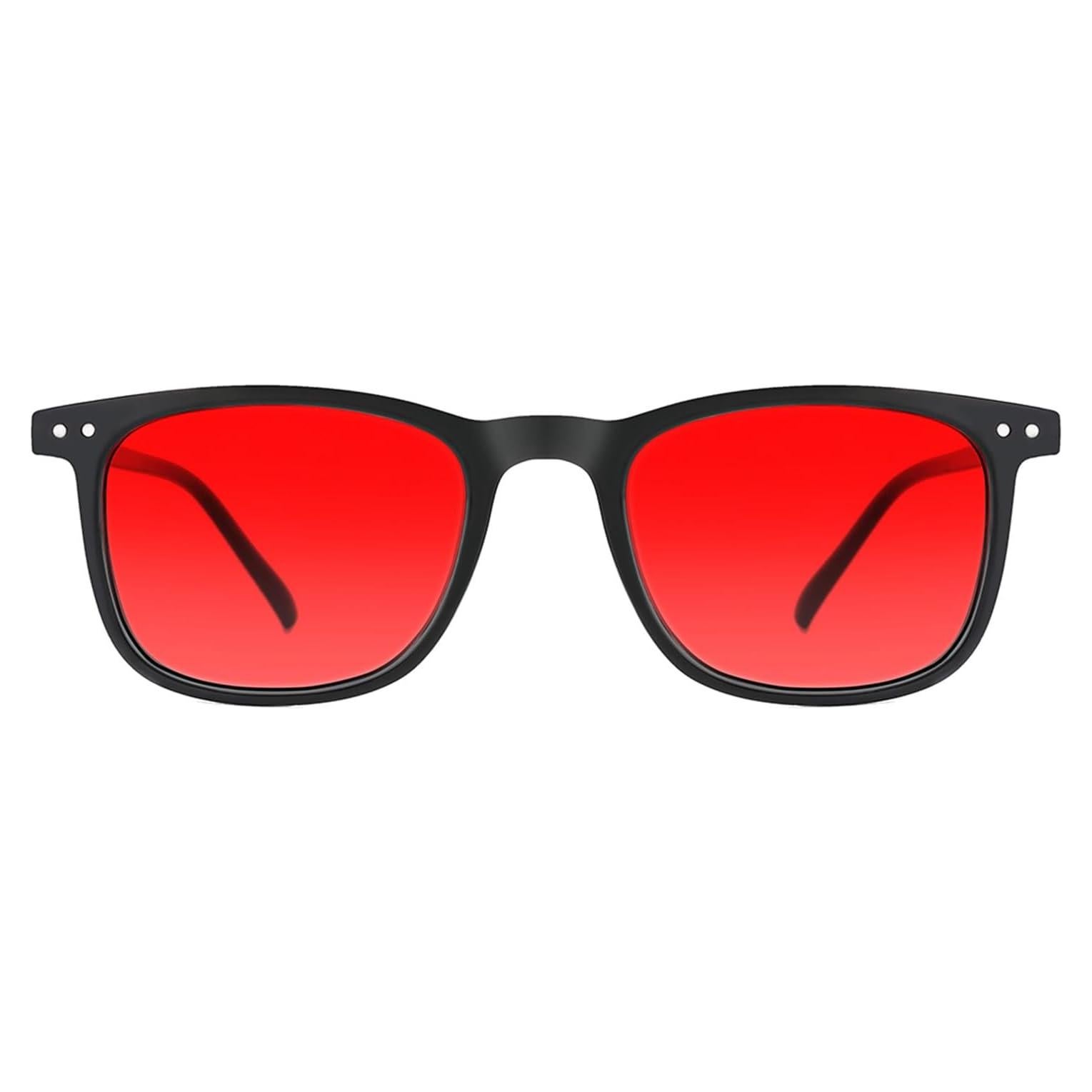 Gafas TIJN para dormir con lentes rojos y bloqueo luz azul