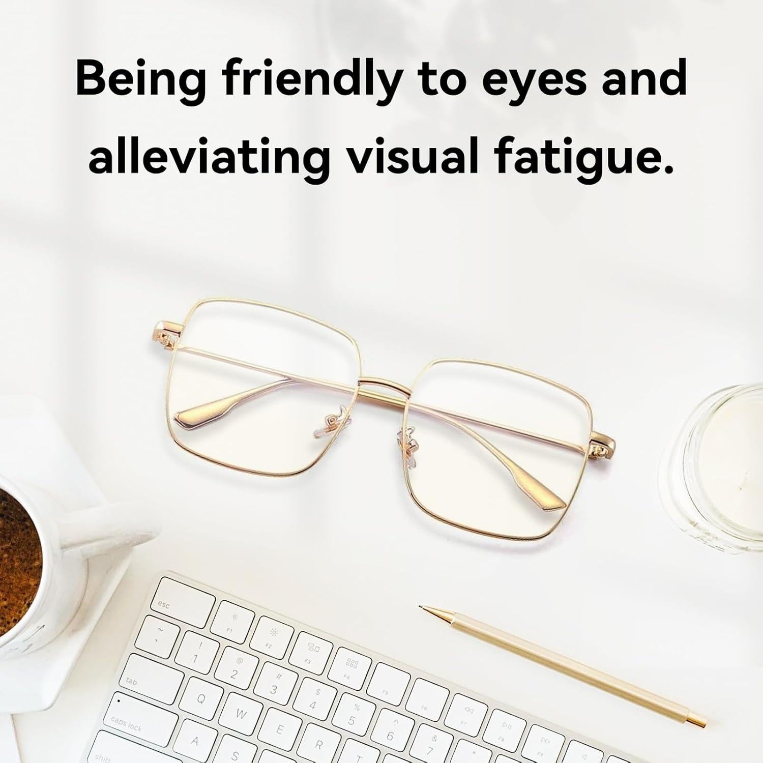 Gafas Dollger bloqueadoras luz azul para mujeres, marco retro