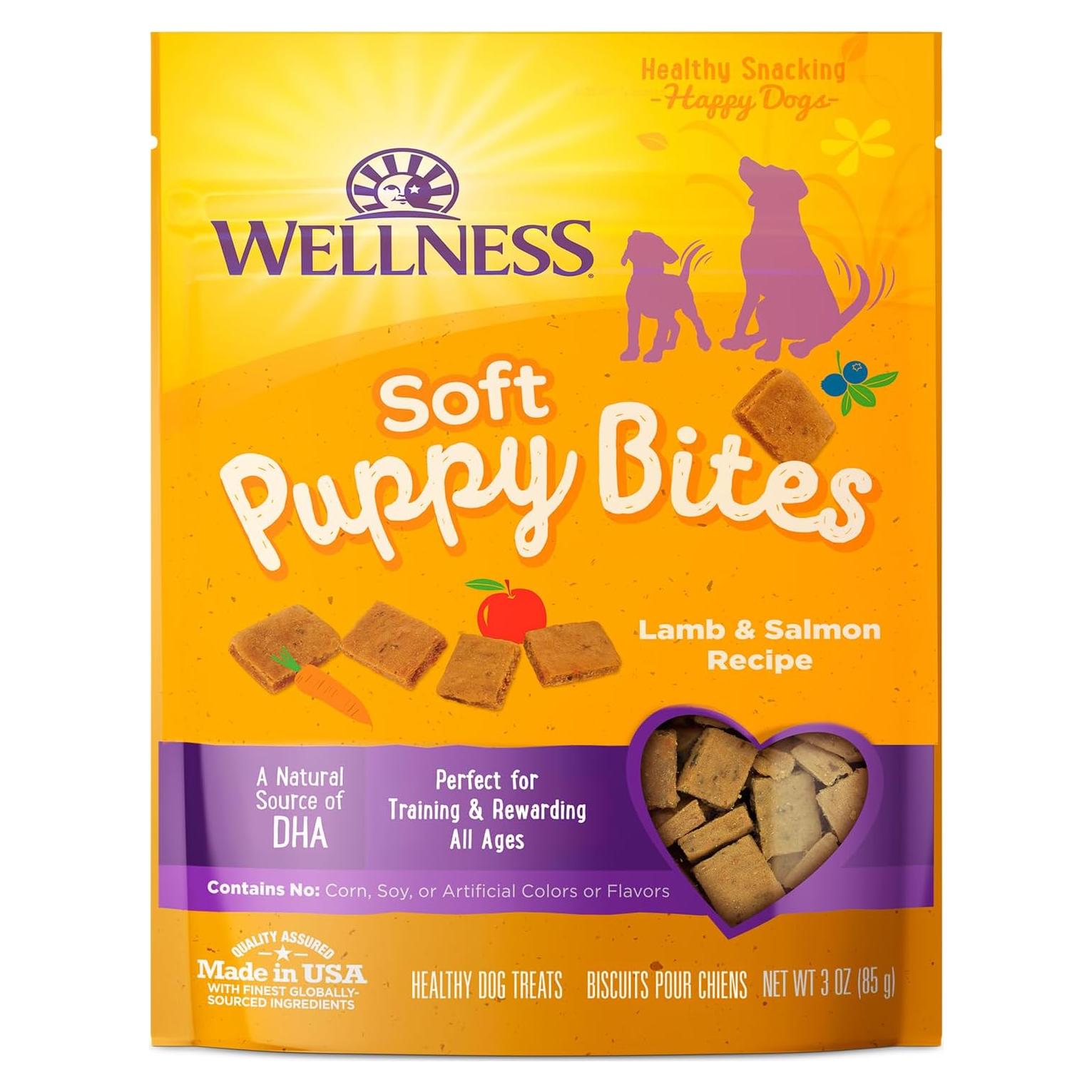 Galletas para Cachorros Wellness Cordero y Salmón 85g Sin Granos