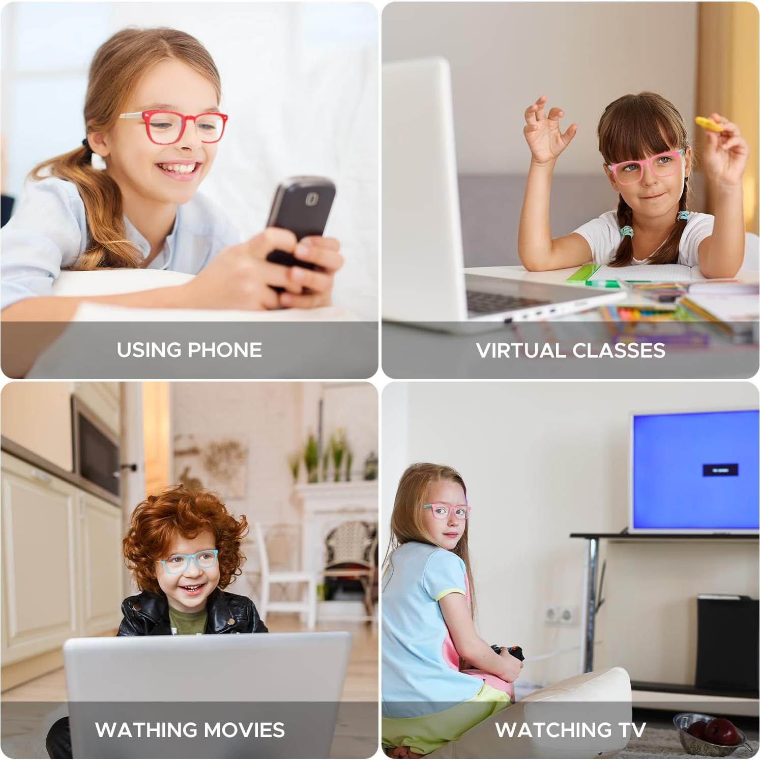 Gafas bloqueadoras luz azul CHEERS DEVICES para niños 6-12 años