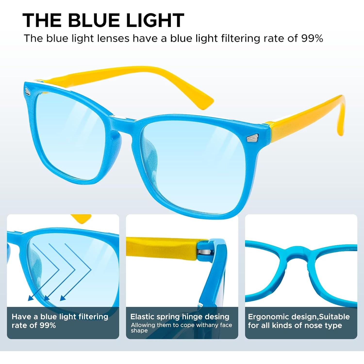 Gafas bloqueadoras luz azul CHEERS DEVICES para niños 6-12 años