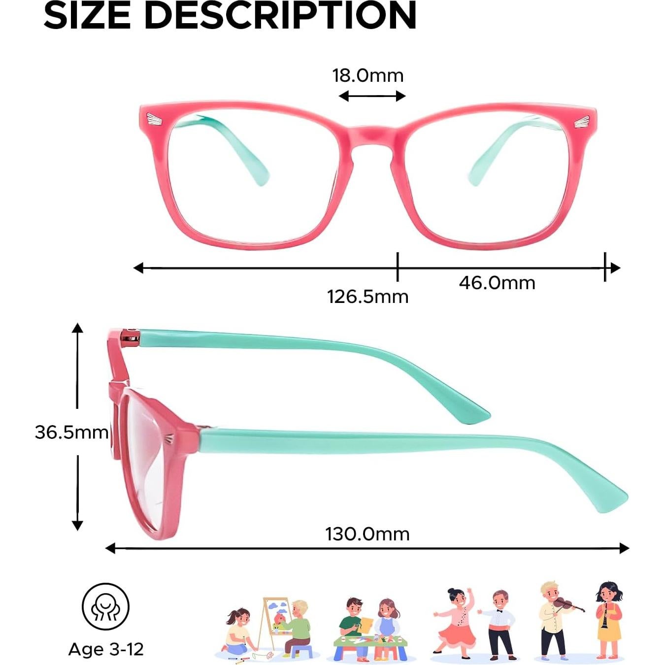 Gafas bloqueadoras luz azul CHEERS DEVICES para niños 6-12 años