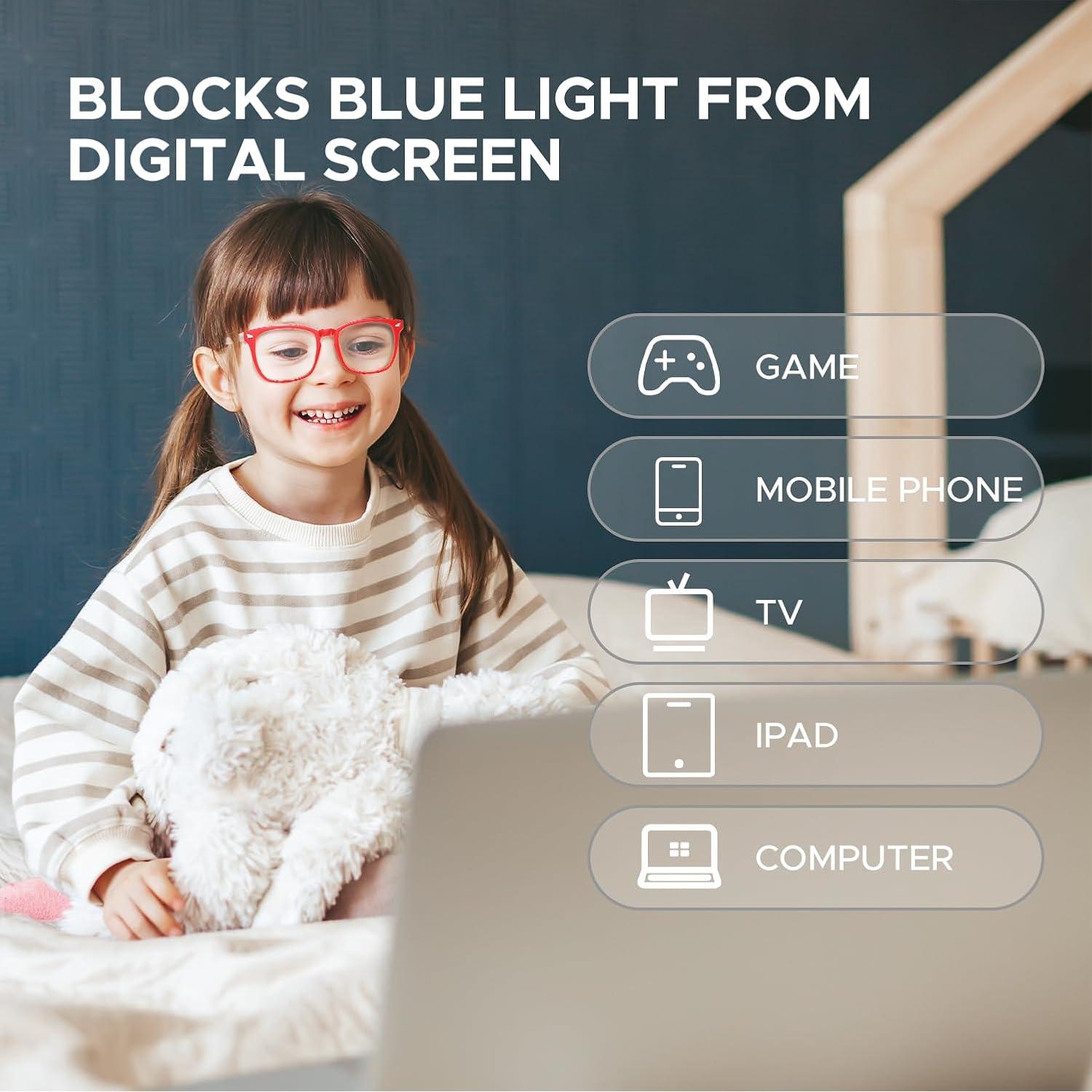 Gafas bloqueadoras luz azul CHEERS DEVICES para niños 6-12 años