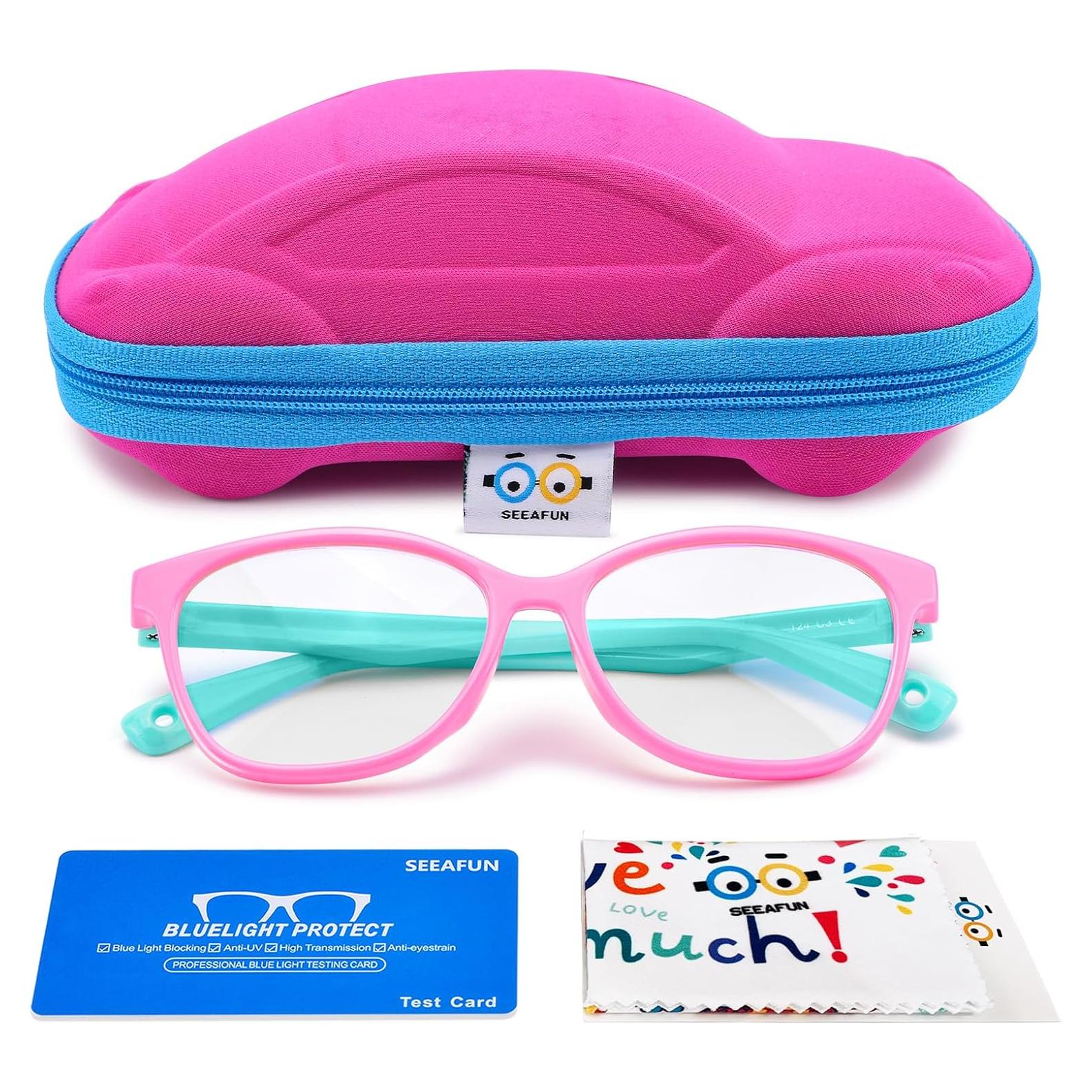Gafas de luz azul SEEAFUN para niños 3-12 años UV400