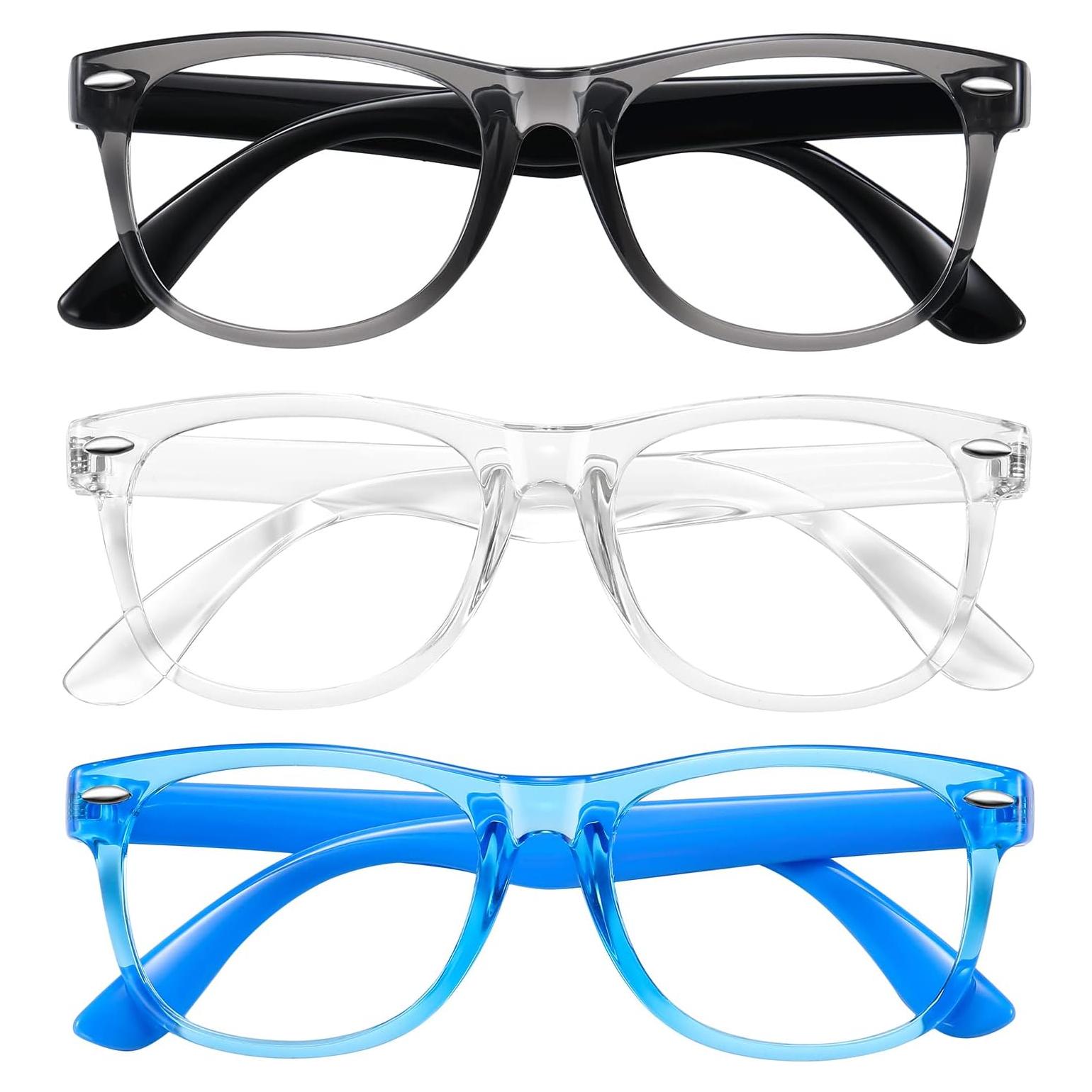 Gafas de luz azul Okany para niños 3 paquetes anti-fatiga