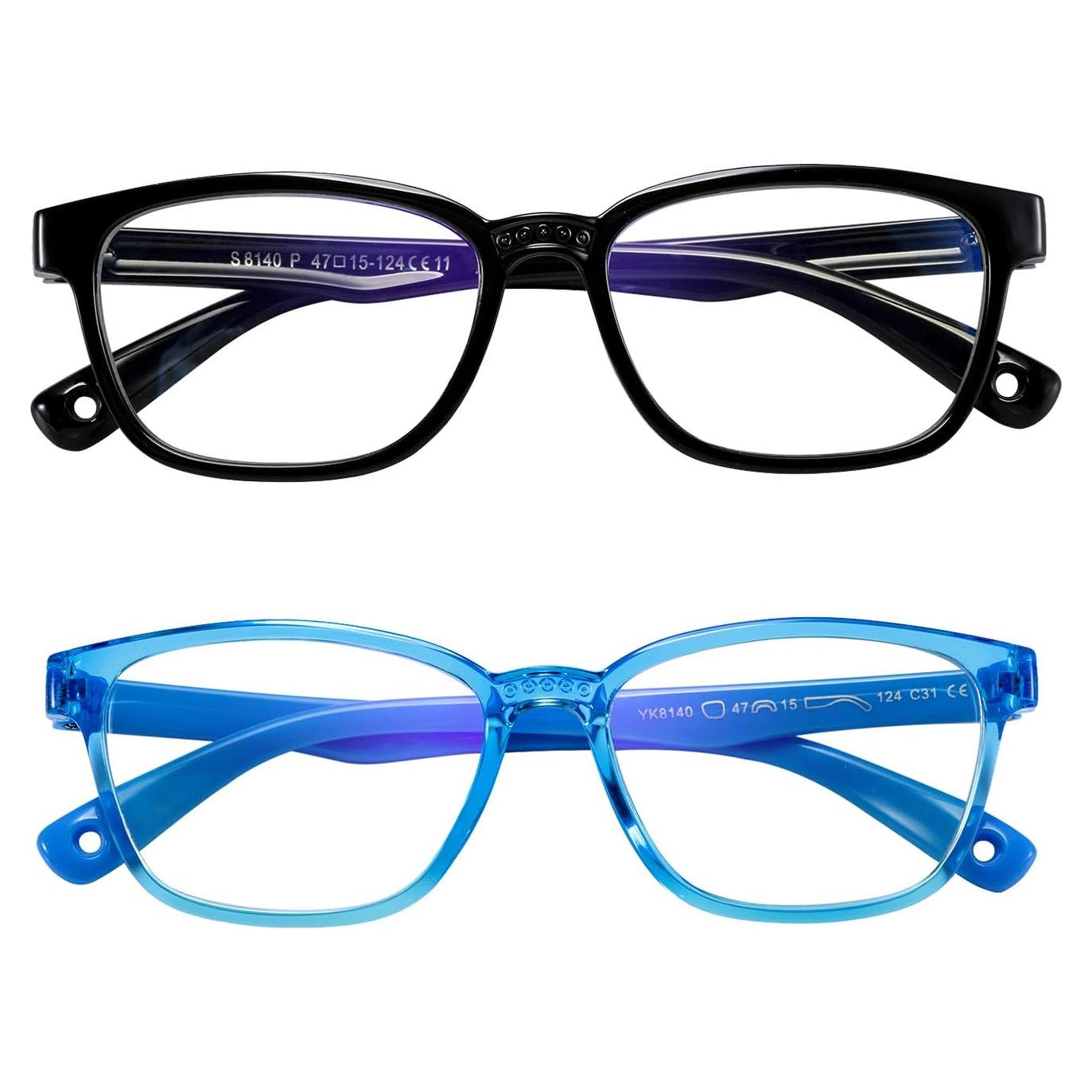 Gafas Anti Luz Azul Niños AHXLL GT8140 3-9 Años (Negro+Azul)