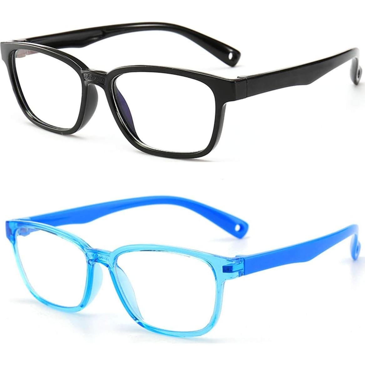 Gafas Anti Luz Azul Niños AHXLL GT8140 3-9 Años (Negro+Azul)