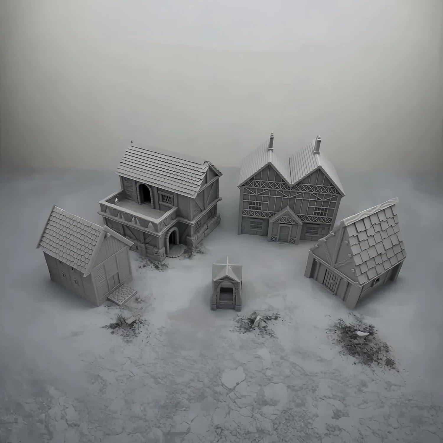 Set de Terreno Modular Medieval Pintable Hautico 18mm