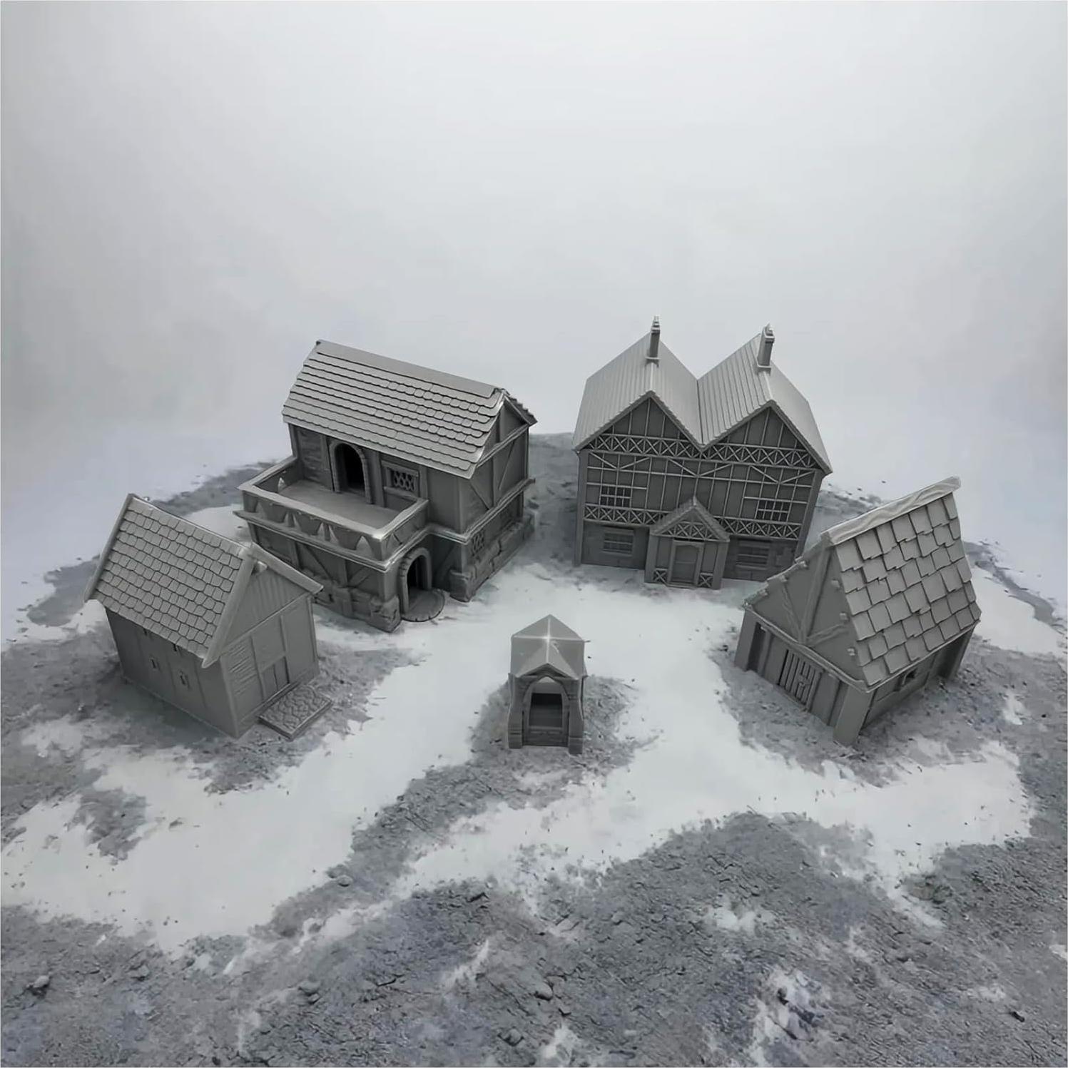 Set de Terreno Modular Medieval Pintable Hautico 18mm