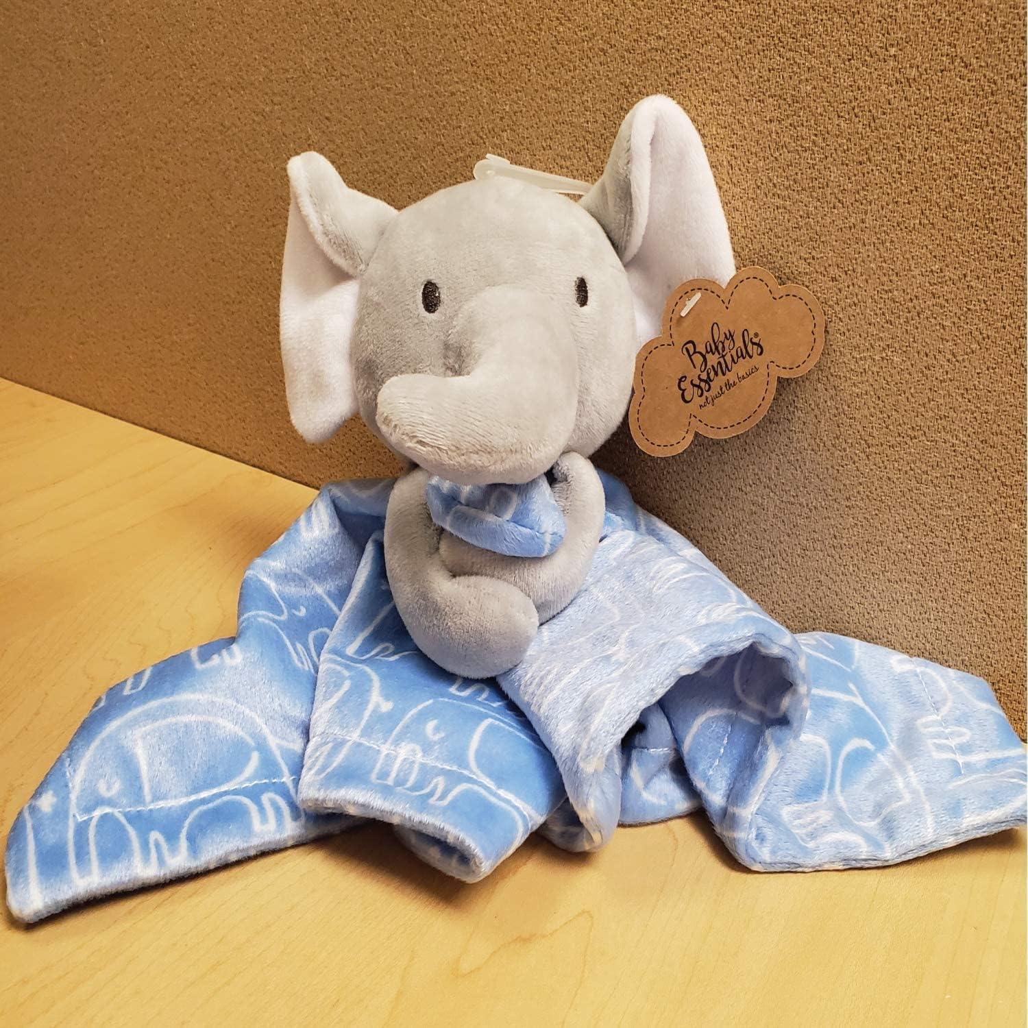 Manta Minky Elefante Azul Esenciales para Bebés Cuna