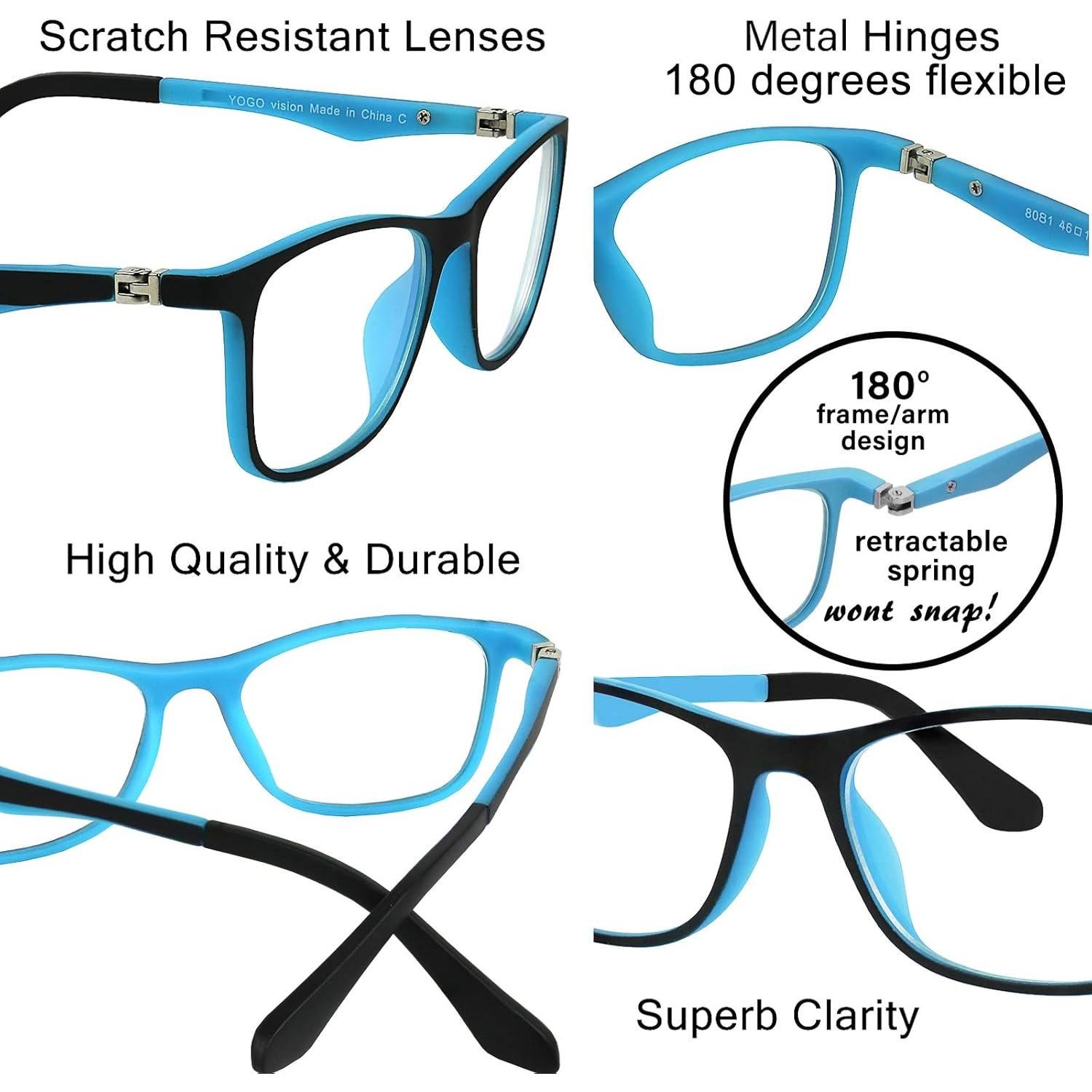 Gafas bloqueadoras luz azul Yogo Vision para niños 4-10 años