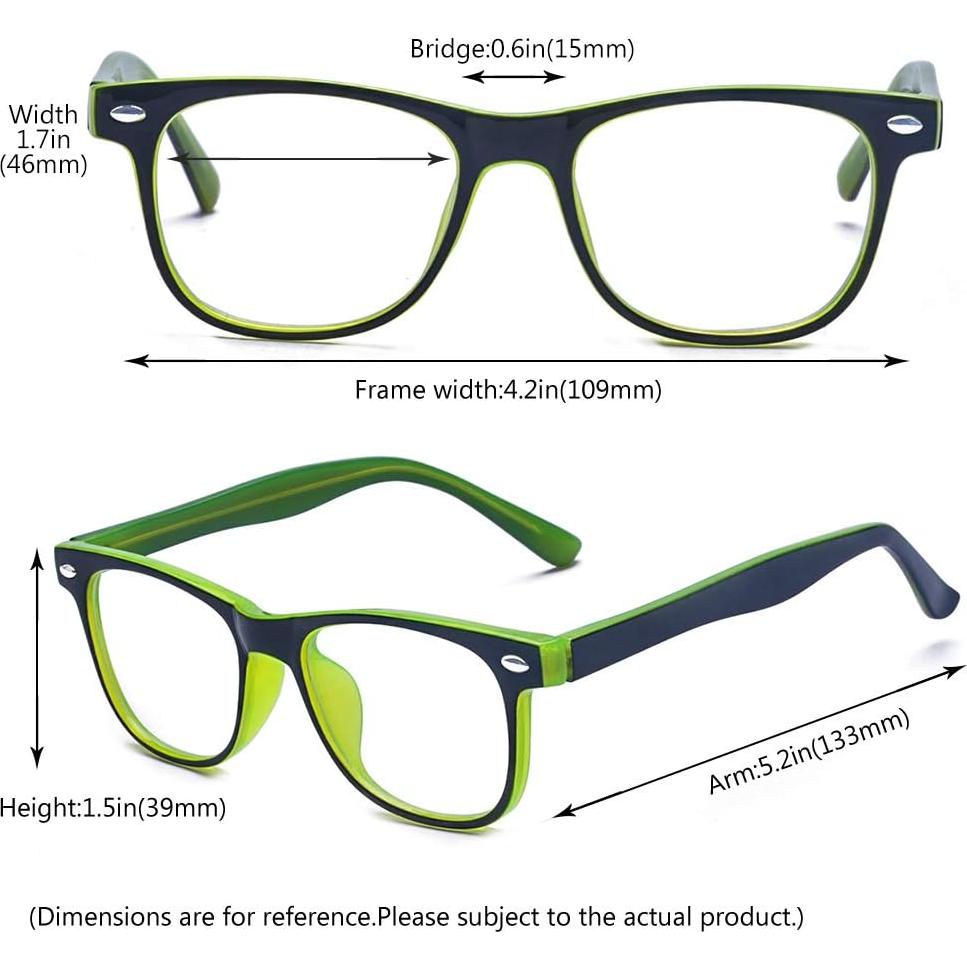 Gafas Anti Luz Azul Outray para Niños 3-12 Años Verde