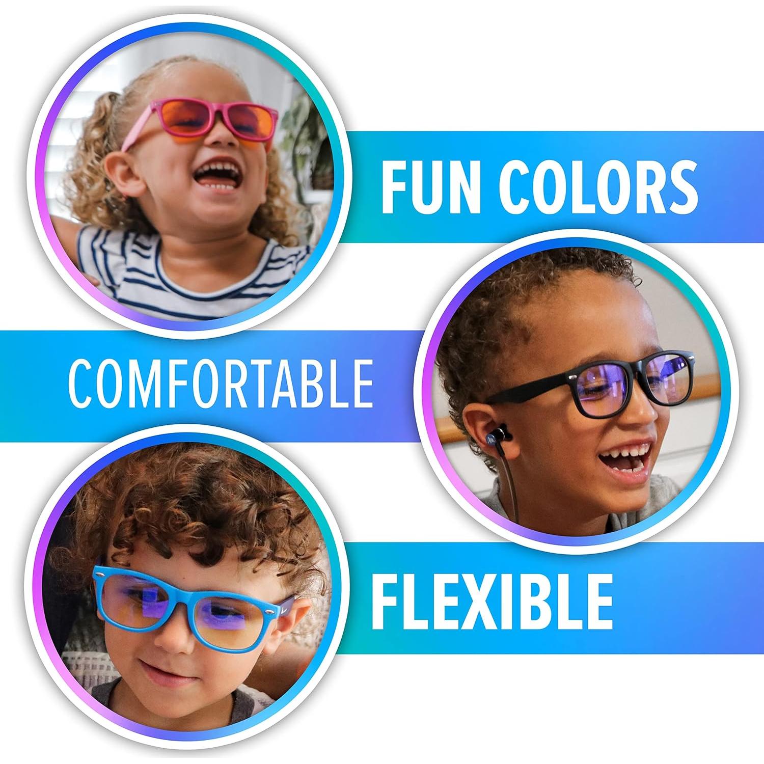 Gafas bloqueadoras luz azul DefenderShield niños ámbar